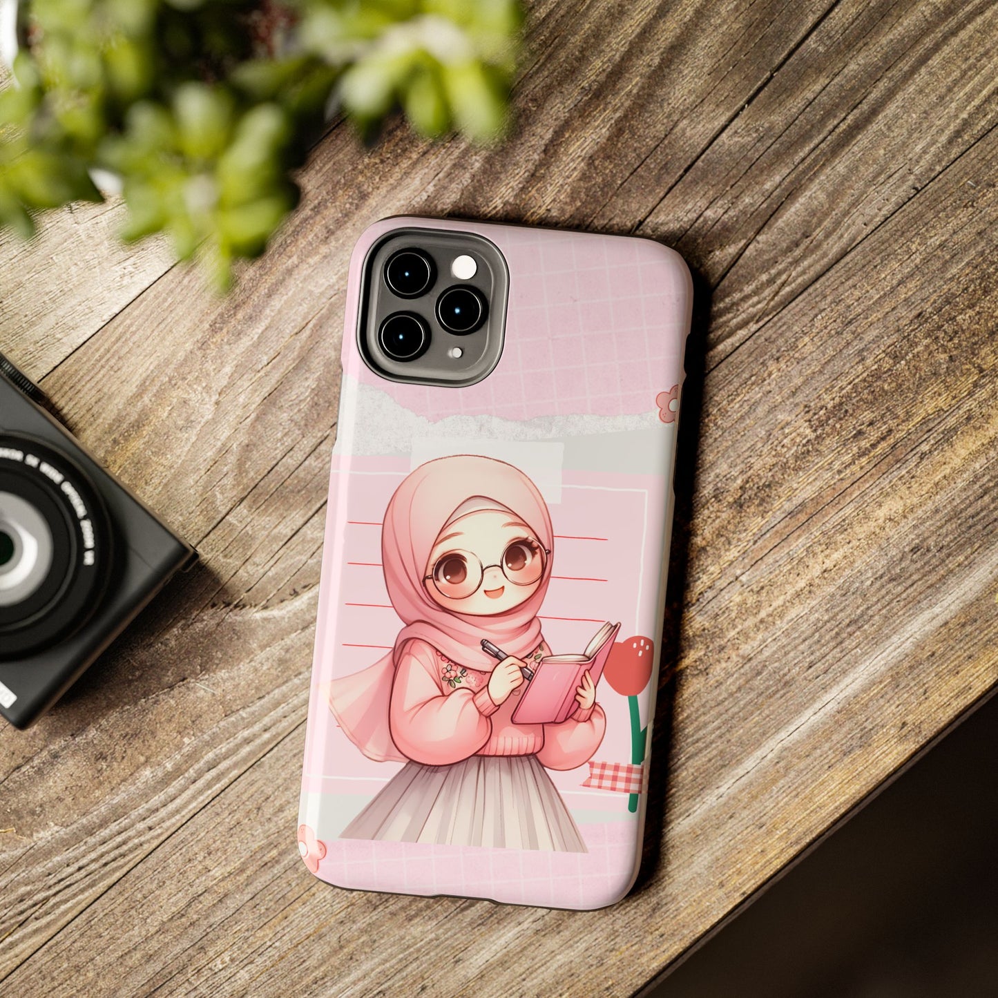 Cute Illustrated Phone Case for Girls - Stylish Tough Phone Cases with Floral Design