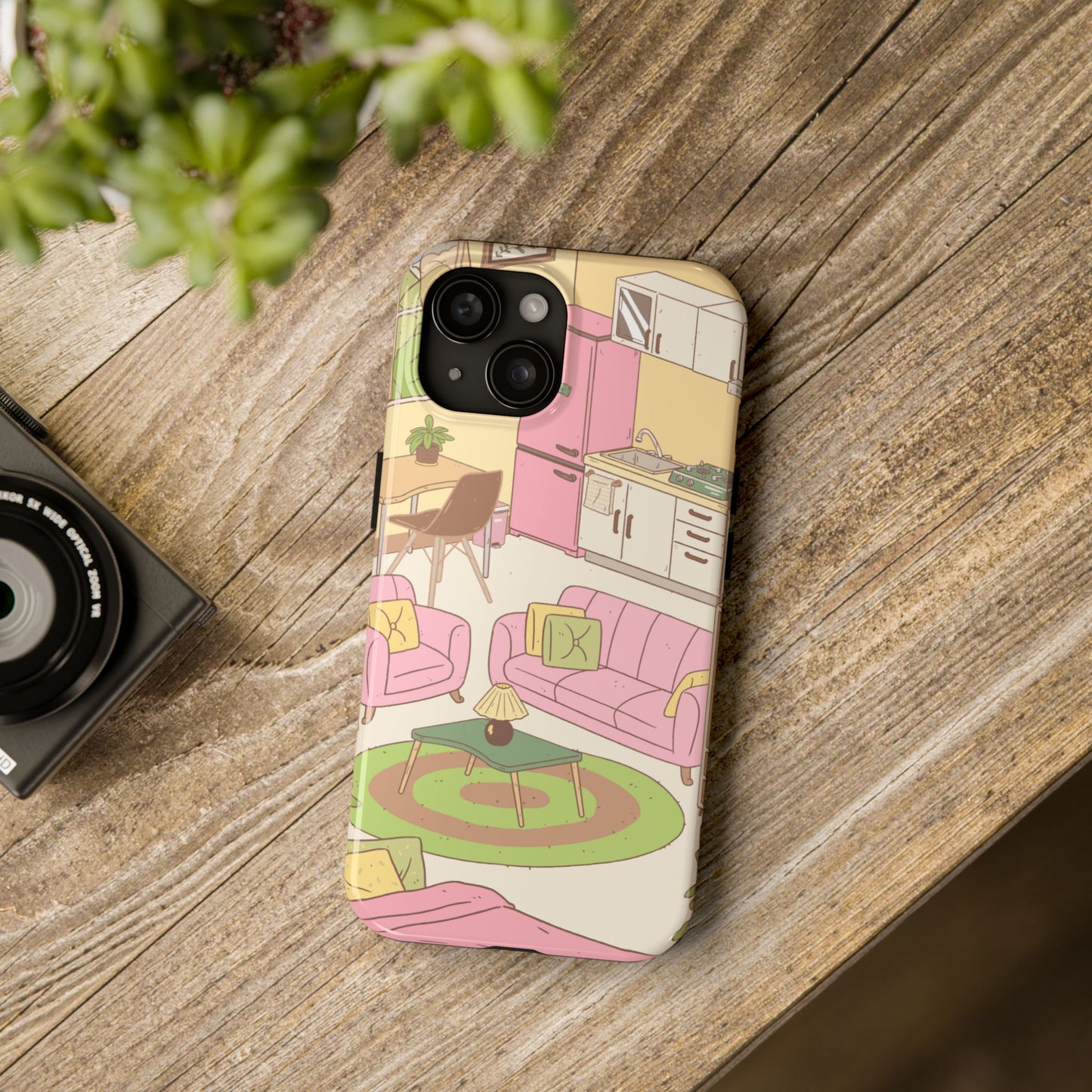 Cozy Home Vibes Tough Phone Case | Fun Living Room Design