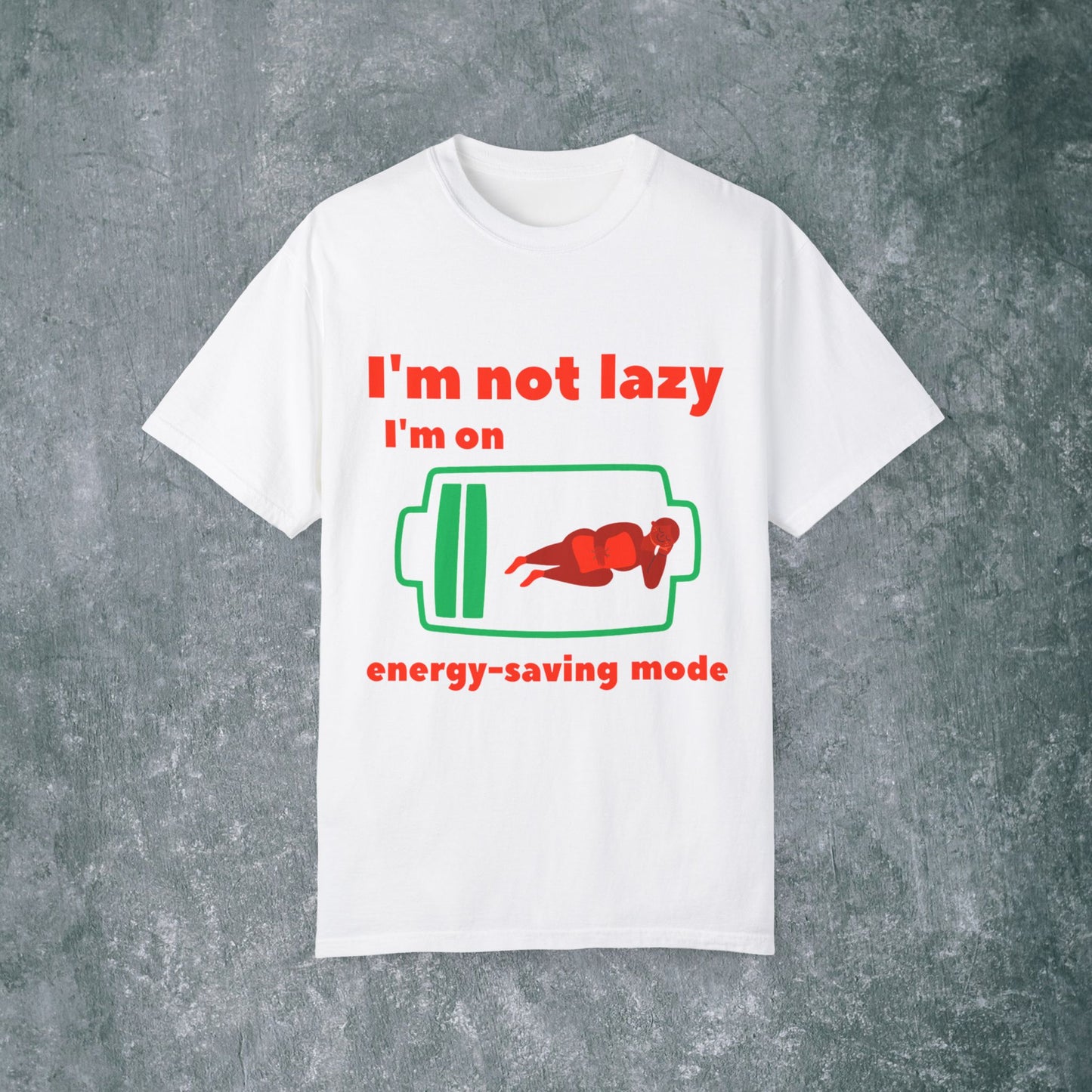 Unisex Energy-Saving Mode T-Shirt - Perfect for Lazy Days!