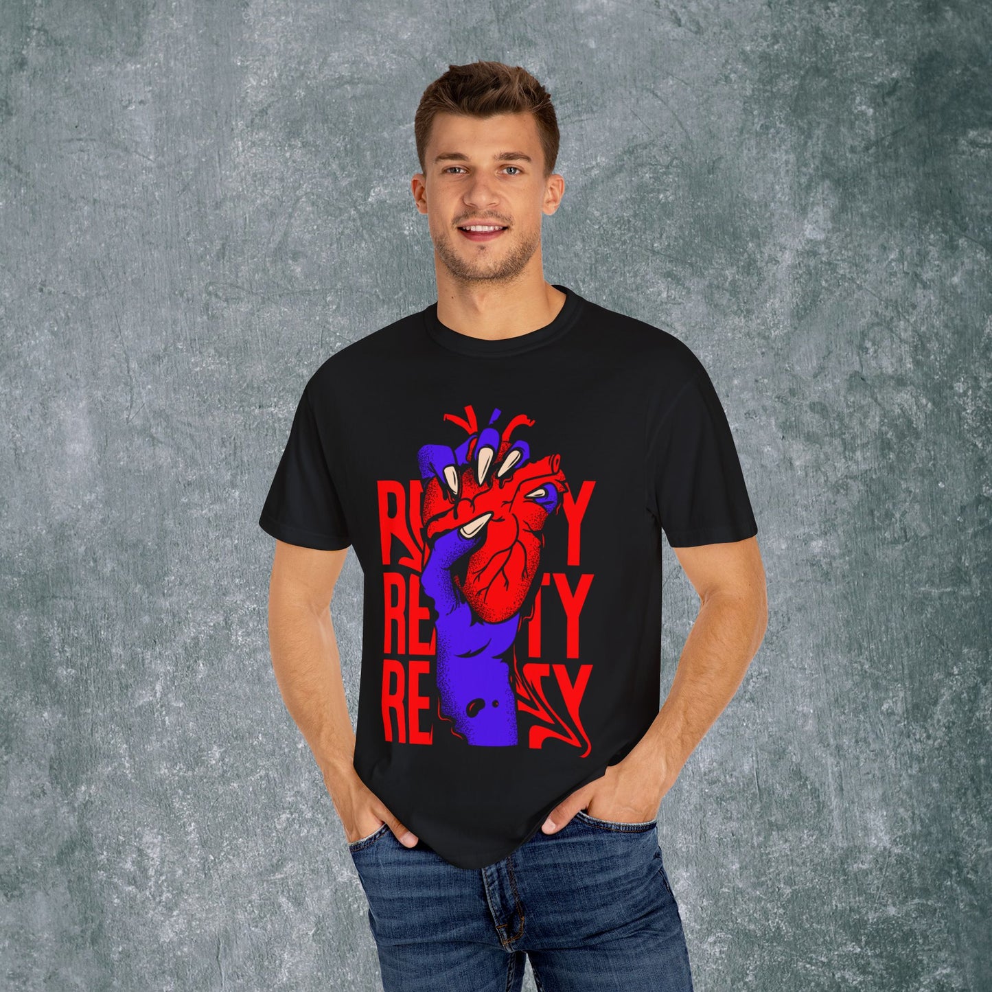 Vibrant Heart Unisex Garment-Dyed T-Shirt