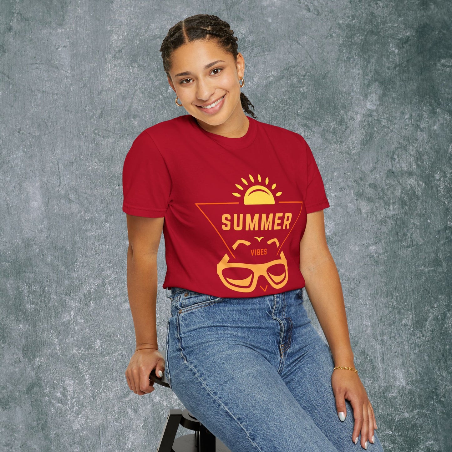Summer Vibes Unisex Garment-Dyed T-Shirt