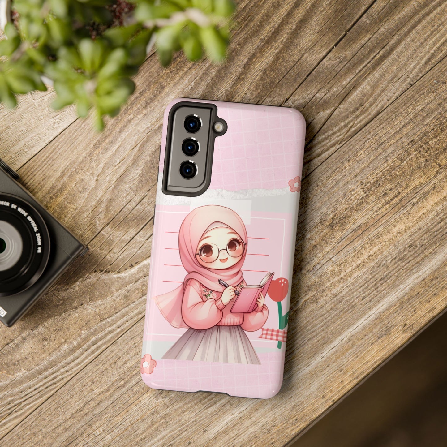Cute Illustrated Phone Case for Girls - Stylish Tough Phone Cases with Floral Design
