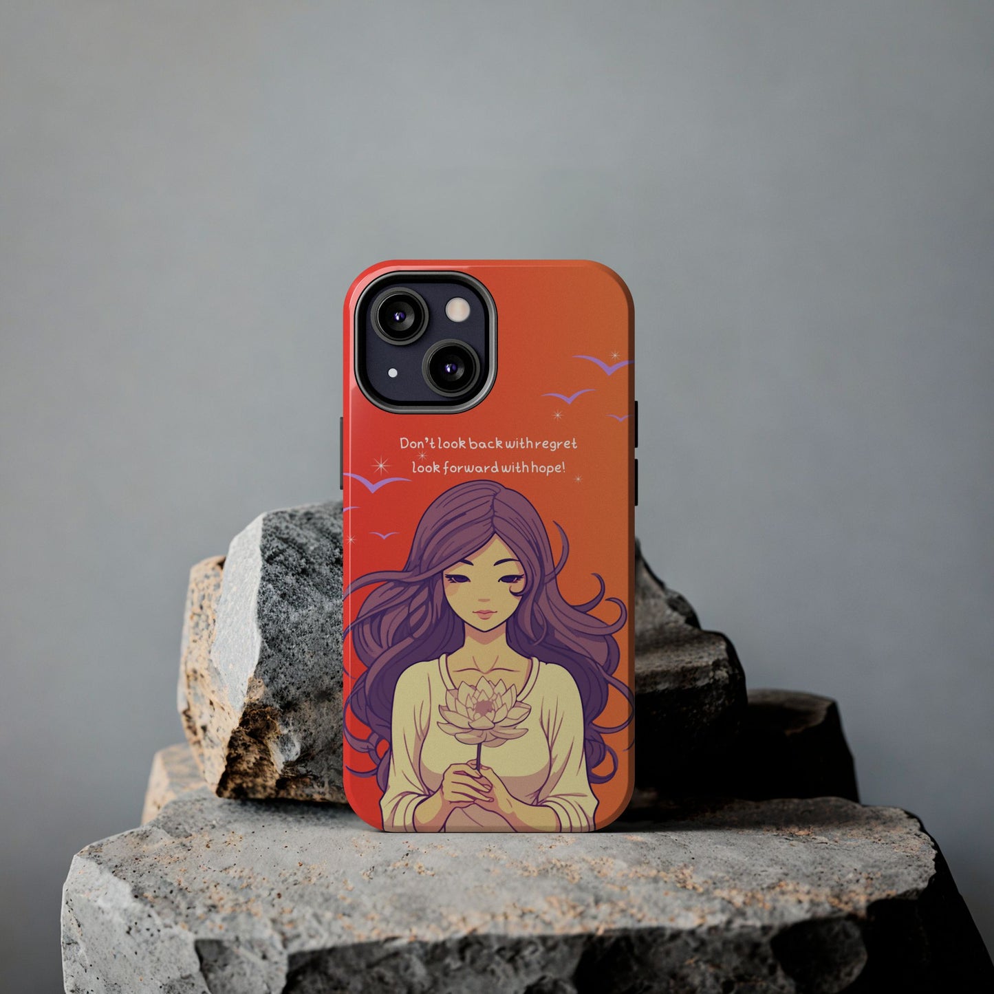 Inspirational Tough Phone Case - 'Look Forward with Hope' Design