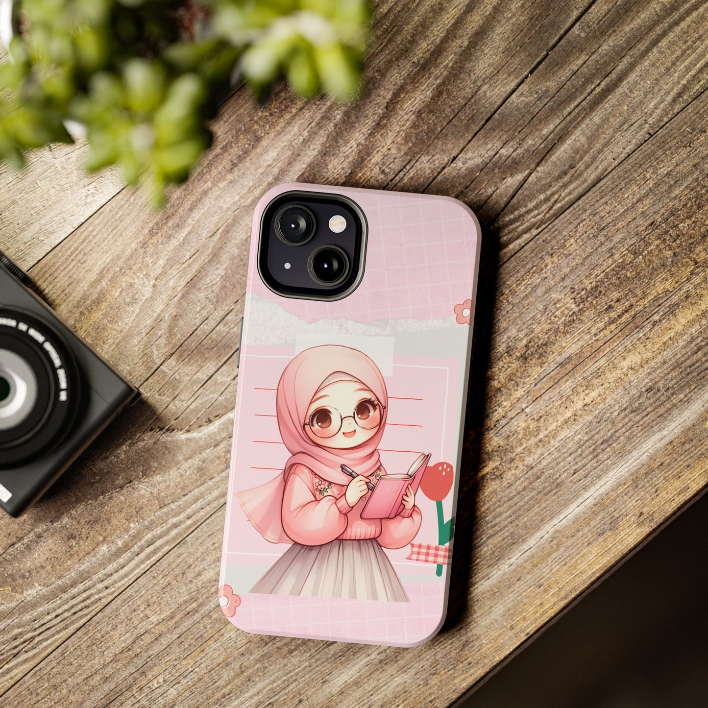 Cute Illustrated Phone Case for Girls - Stylish Tough Phone Cases with Floral Design