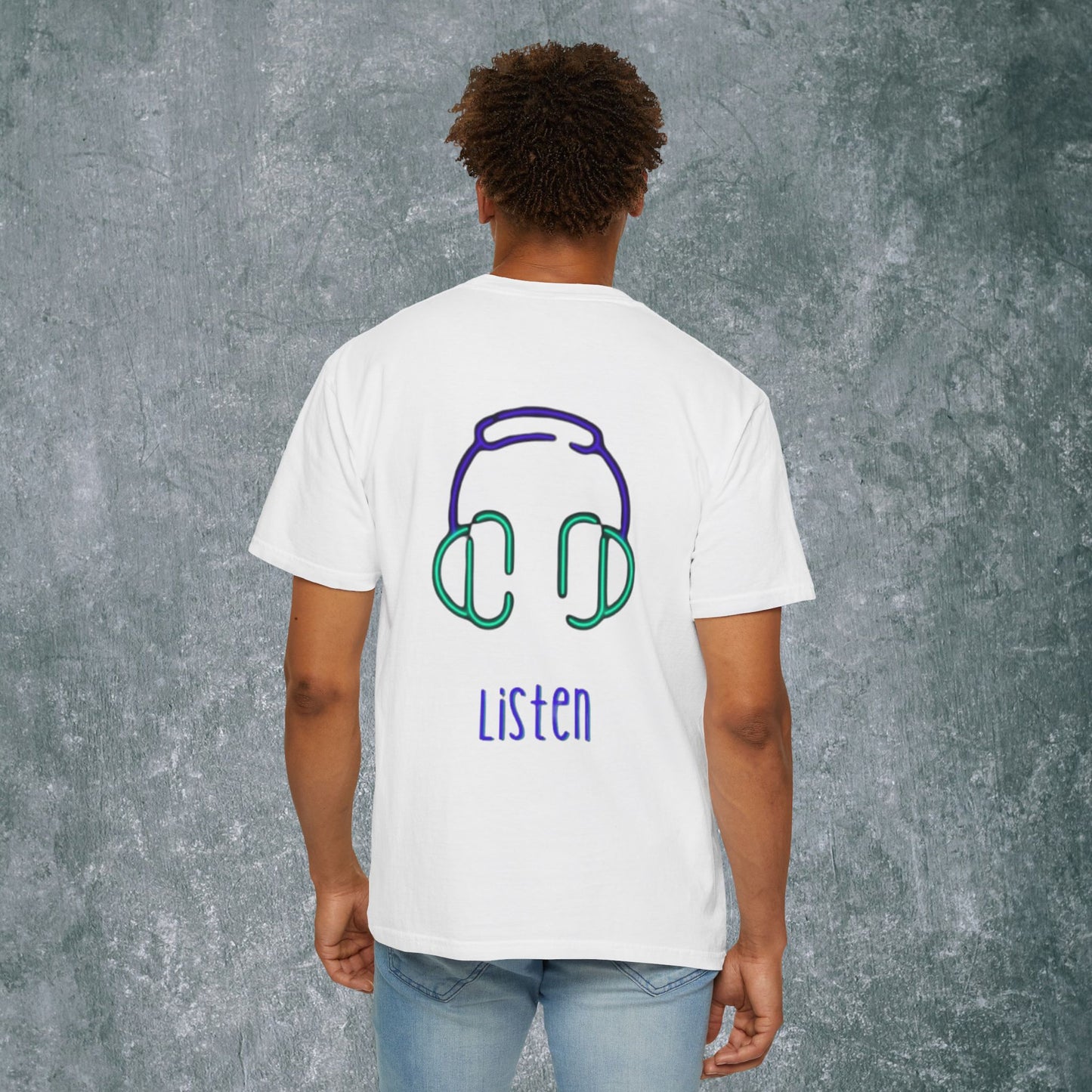 Sound Up T-Shirt for Music Lovers - With Back Print