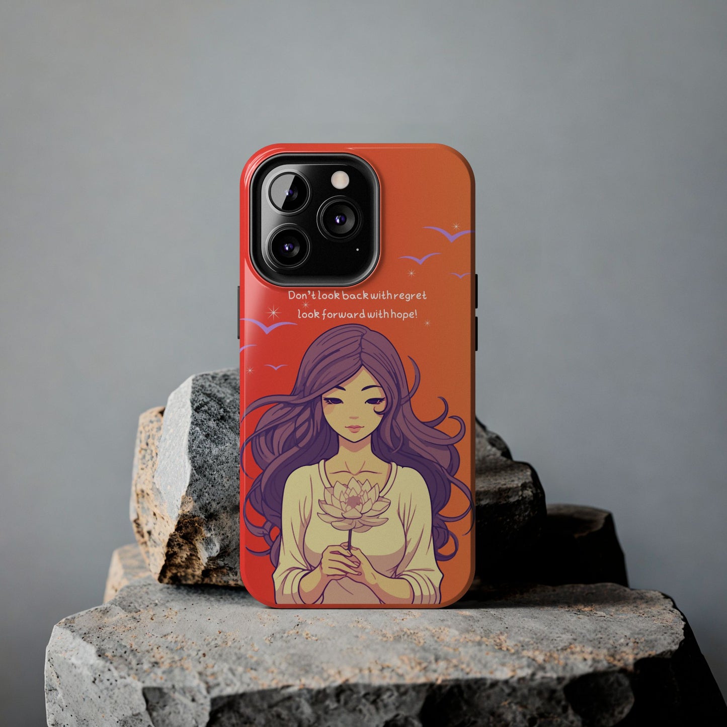 Inspirational Tough Phone Case - 'Look Forward with Hope' Design