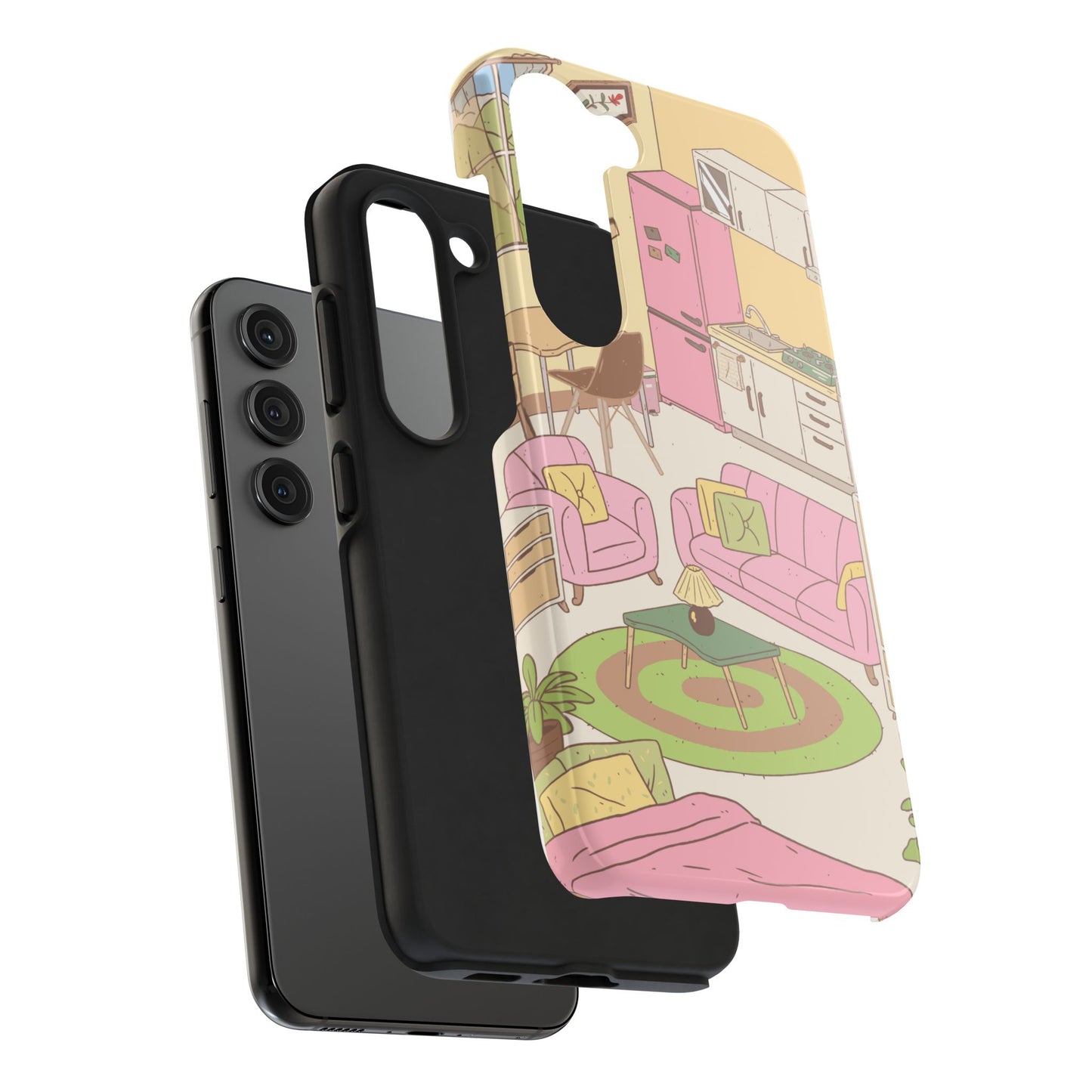 Cozy Home Vibes Tough Phone Case | Fun Living Room Design