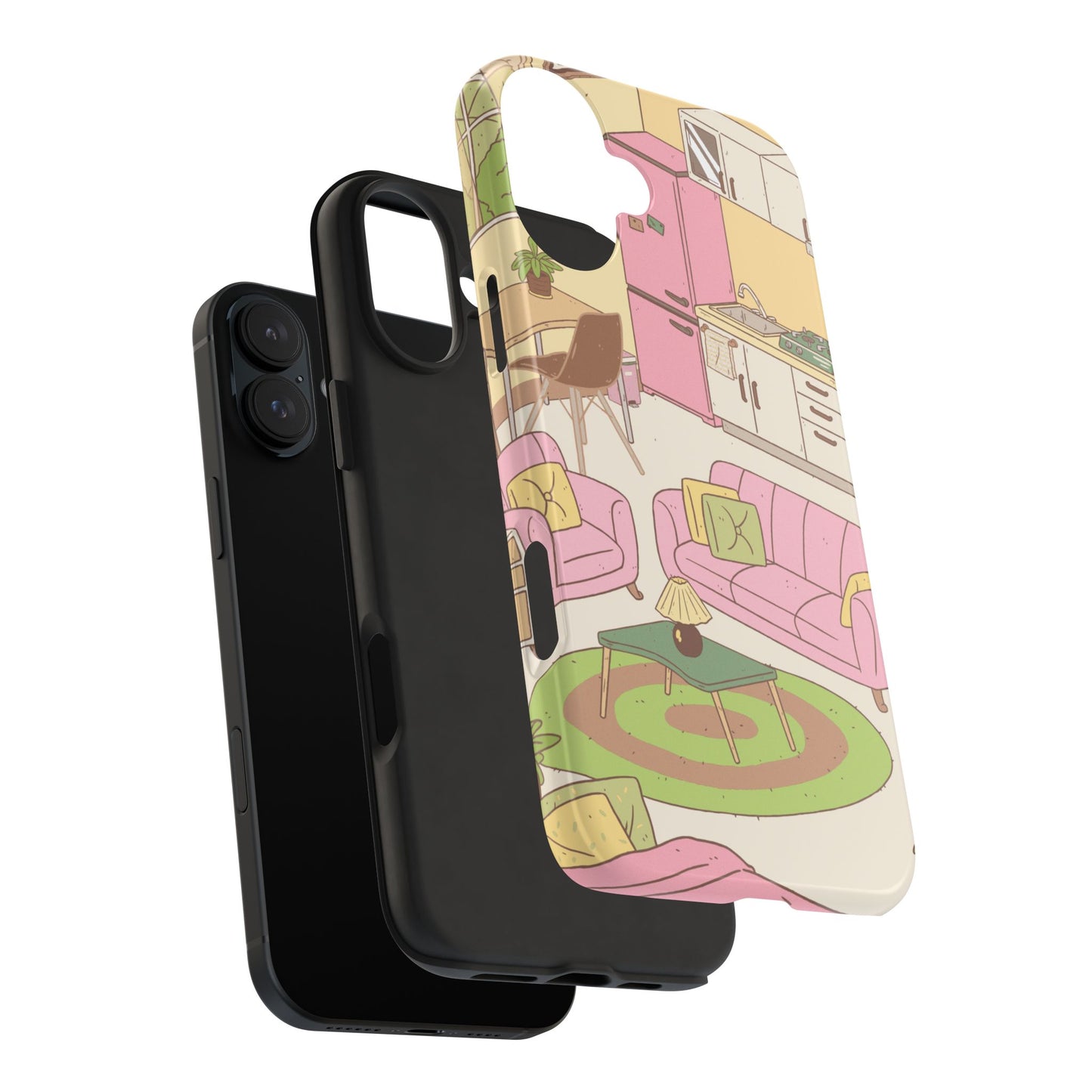 Cozy Home Vibes Tough Phone Case | Fun Living Room Design