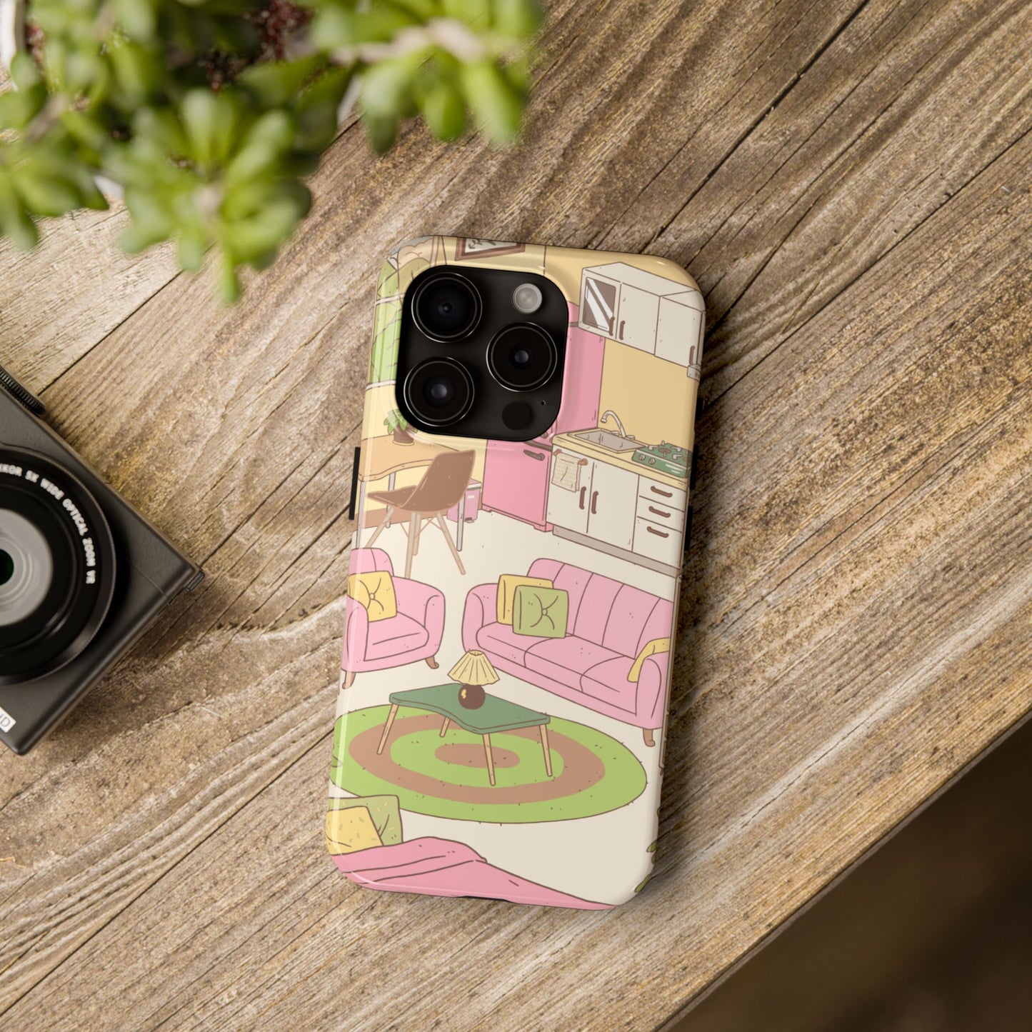 Cozy Home Vibes Tough Phone Case | Fun Living Room Design
