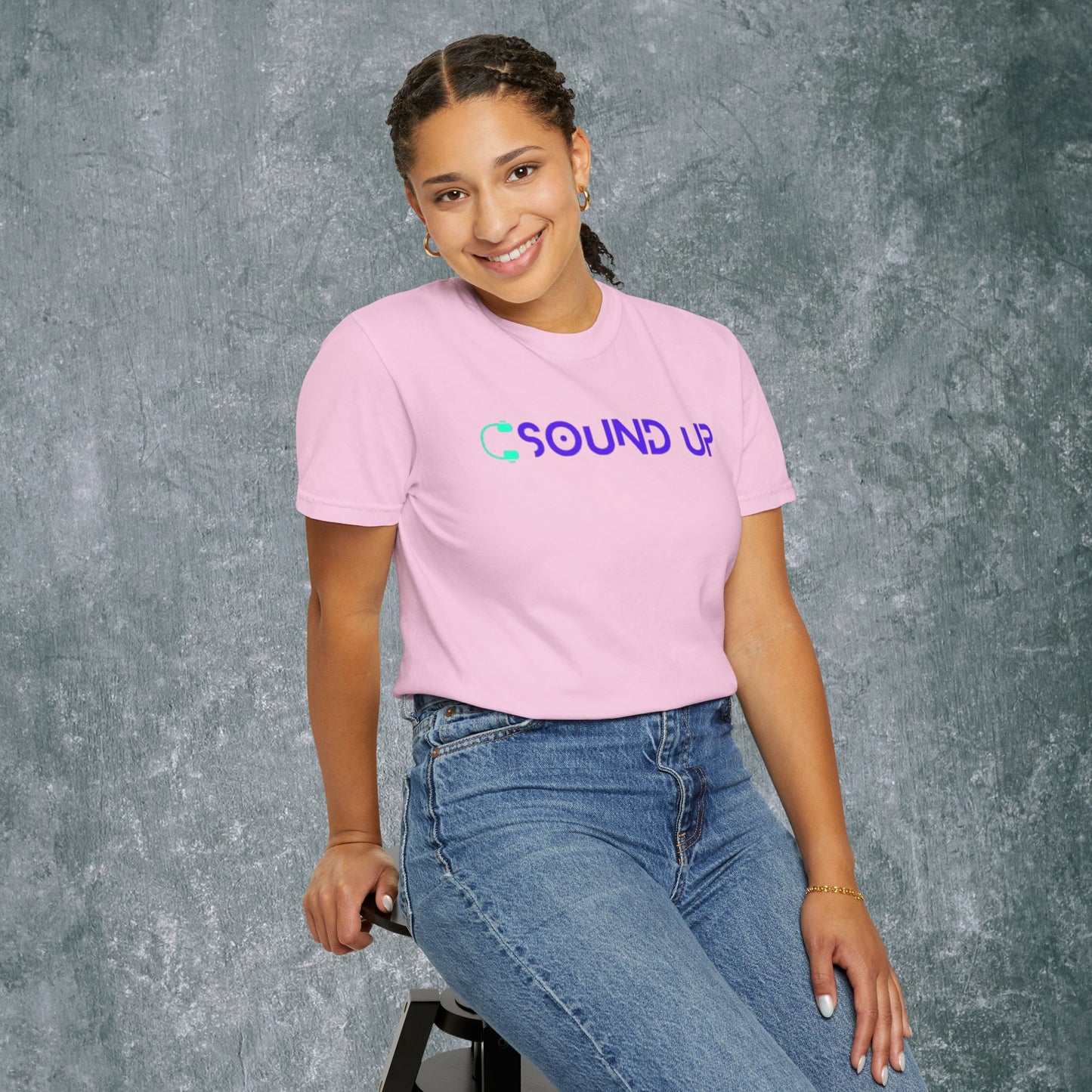 Sound Up T-Shirt for Music Lovers - With Back Print