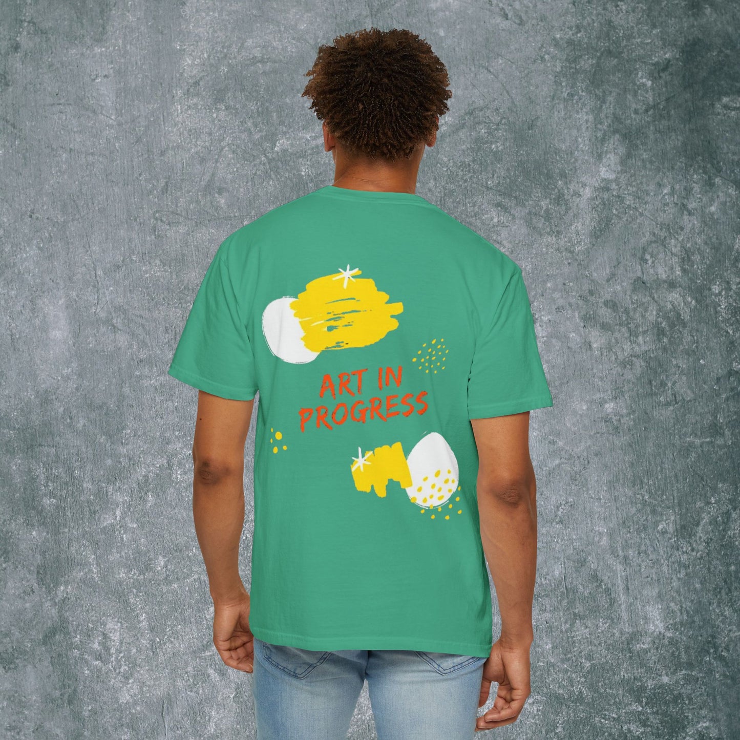 Art in Progress T-Shirt - Creative Expression Tee - With Back Print