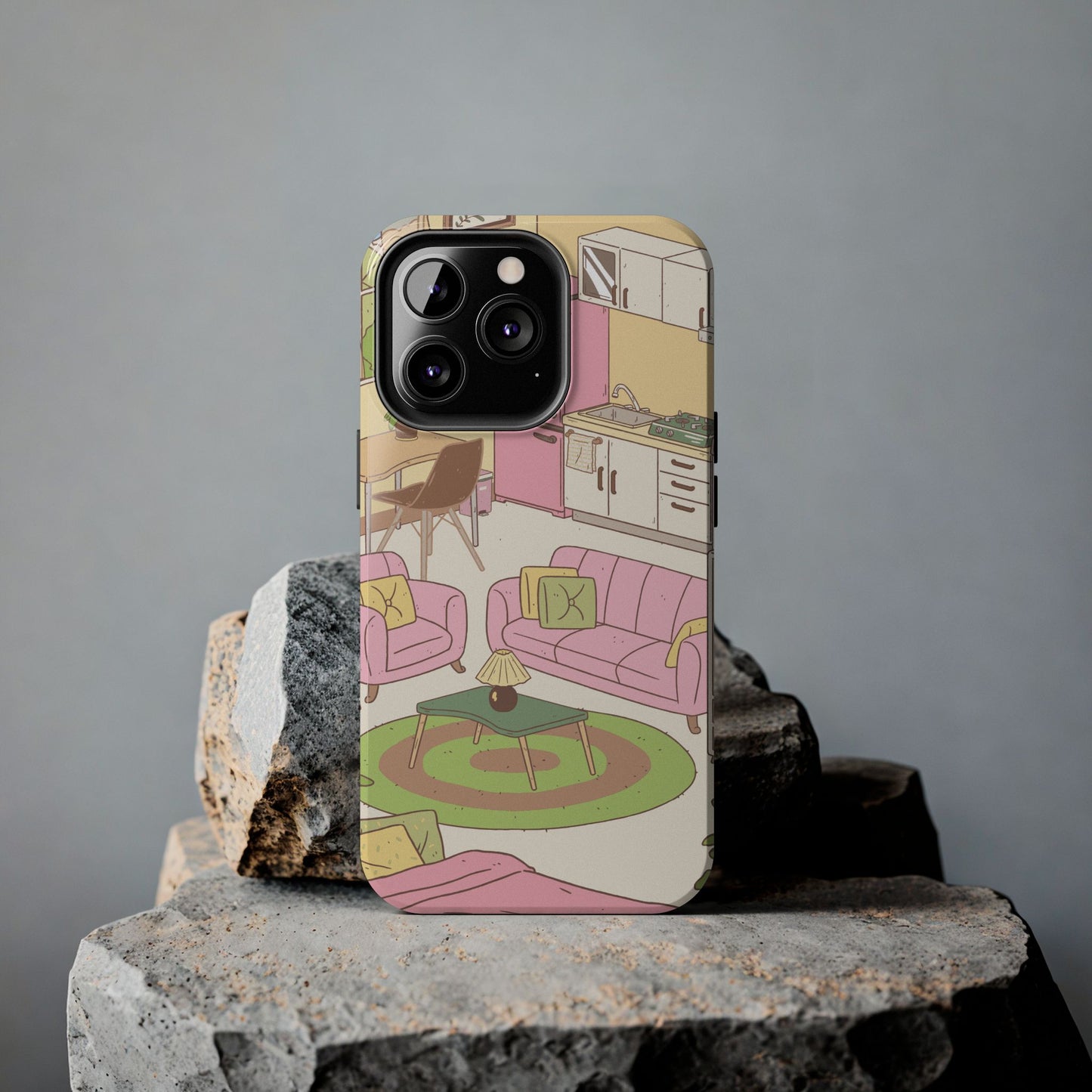 Cozy Home Vibes Tough Phone Case | Fun Living Room Design