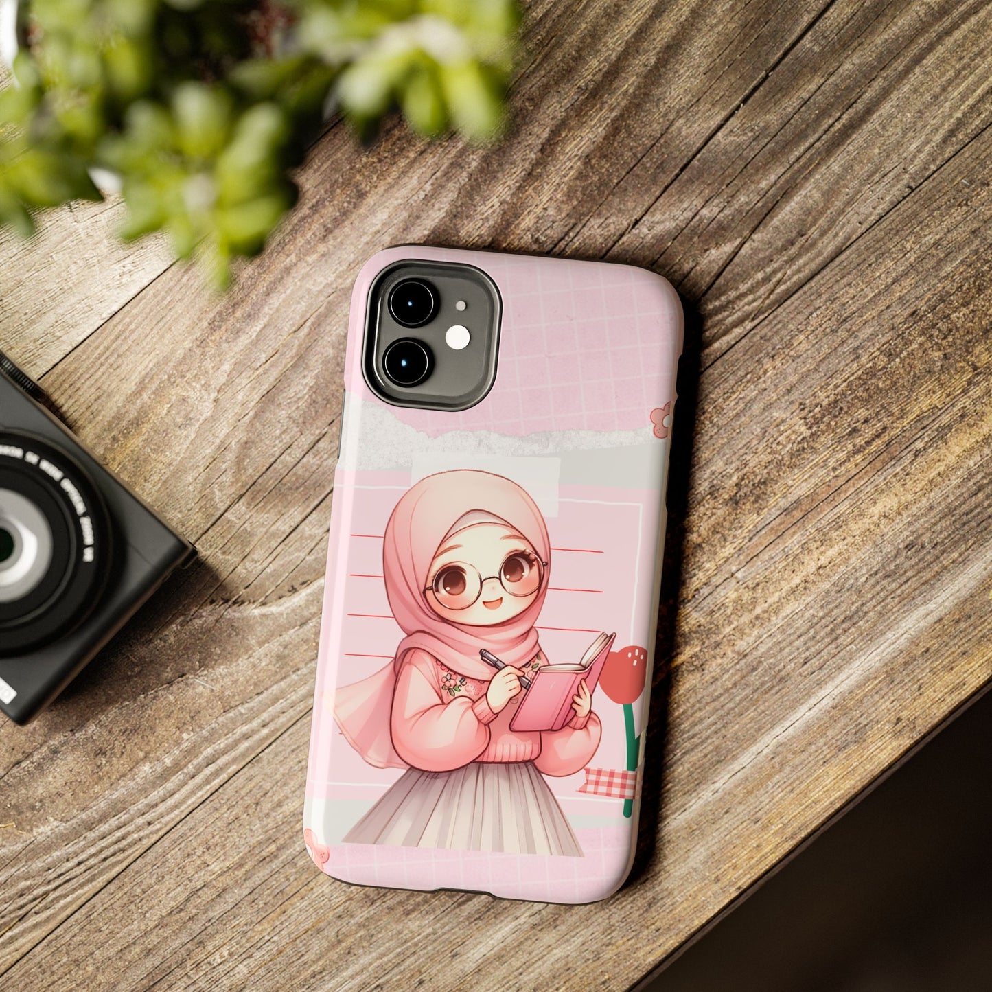 Cute Illustrated Phone Case for Girls - Stylish Tough Phone Cases with Floral Design