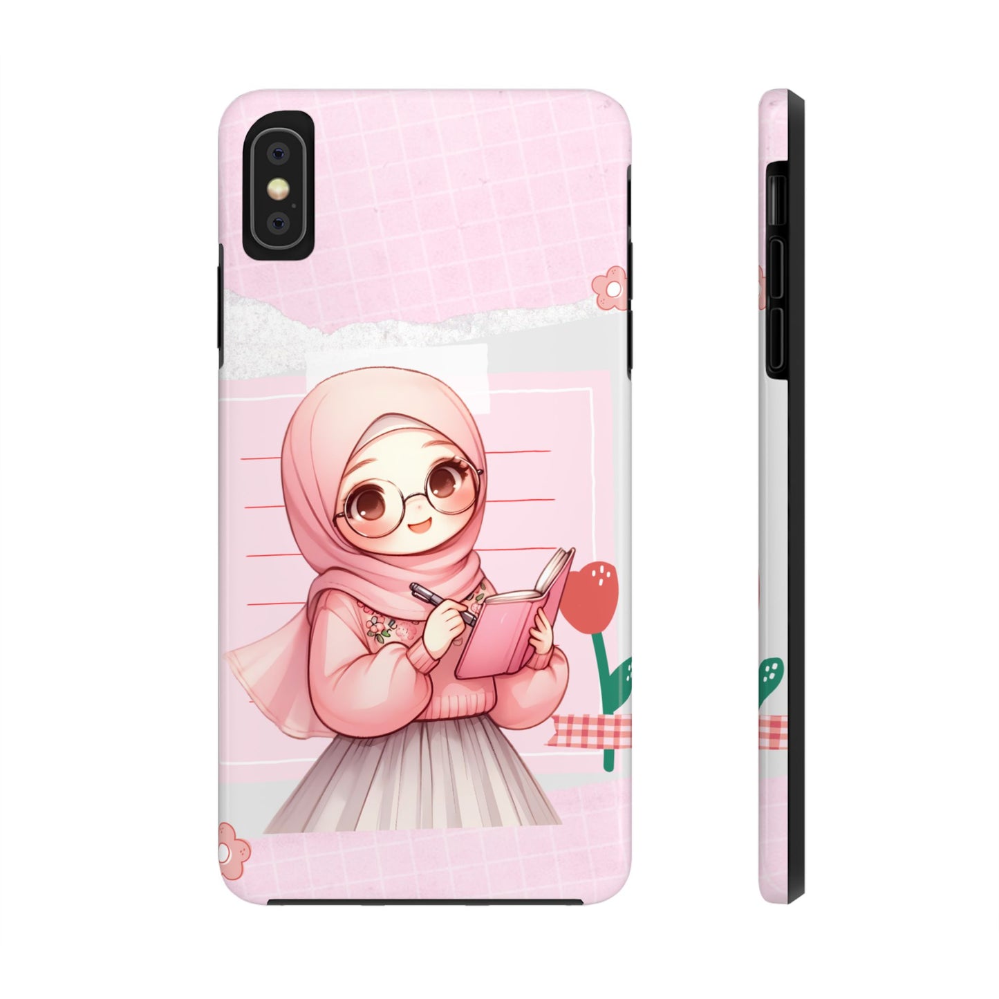 Cute Illustrated Phone Case for Girls - Stylish Tough Phone Cases with Floral Design