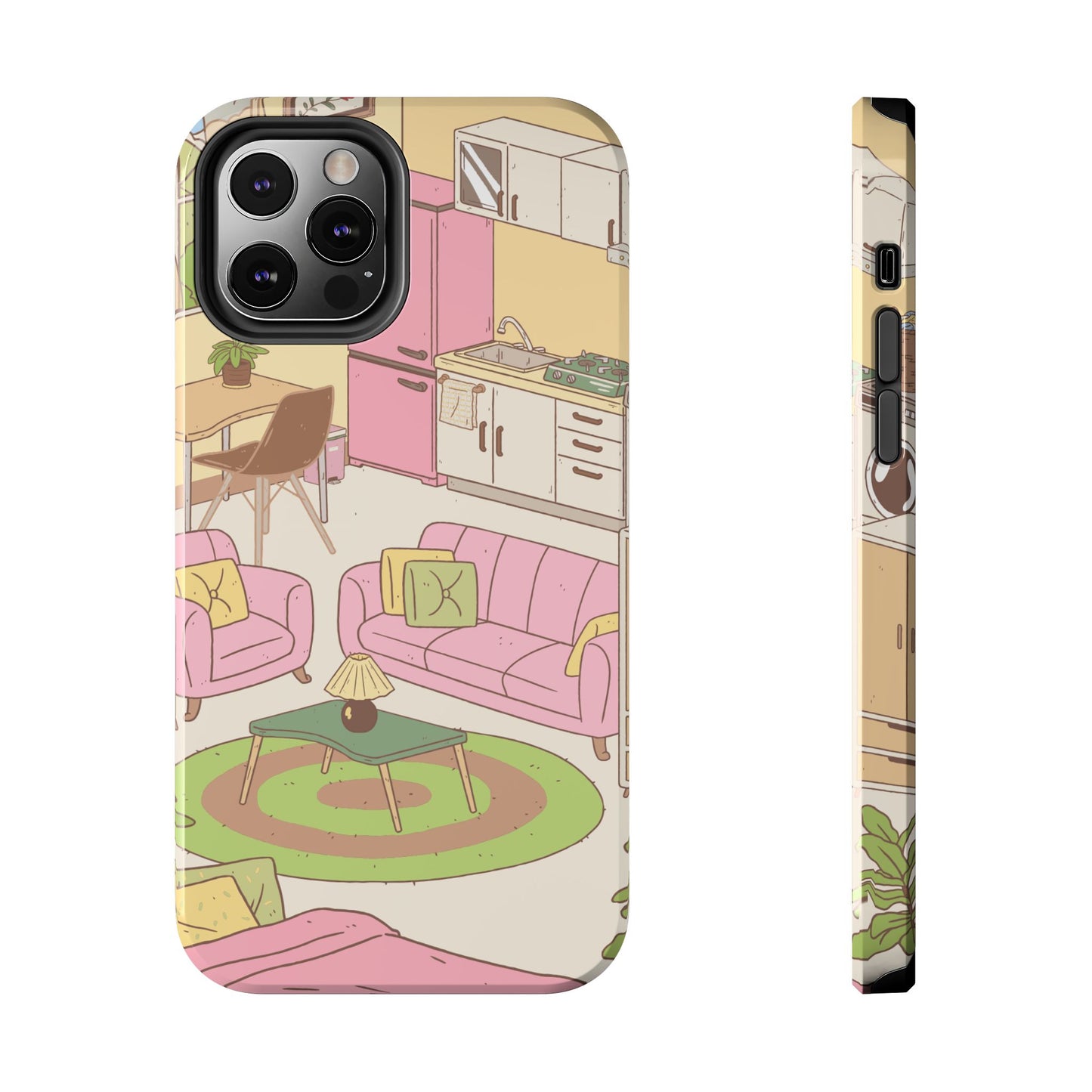 Cozy Home Vibes Tough Phone Case | Fun Living Room Design