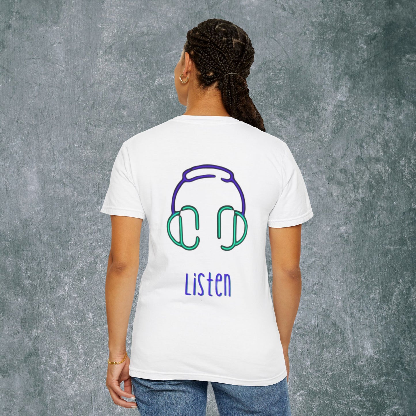 Sound Up T-Shirt for Music Lovers - With Back Print