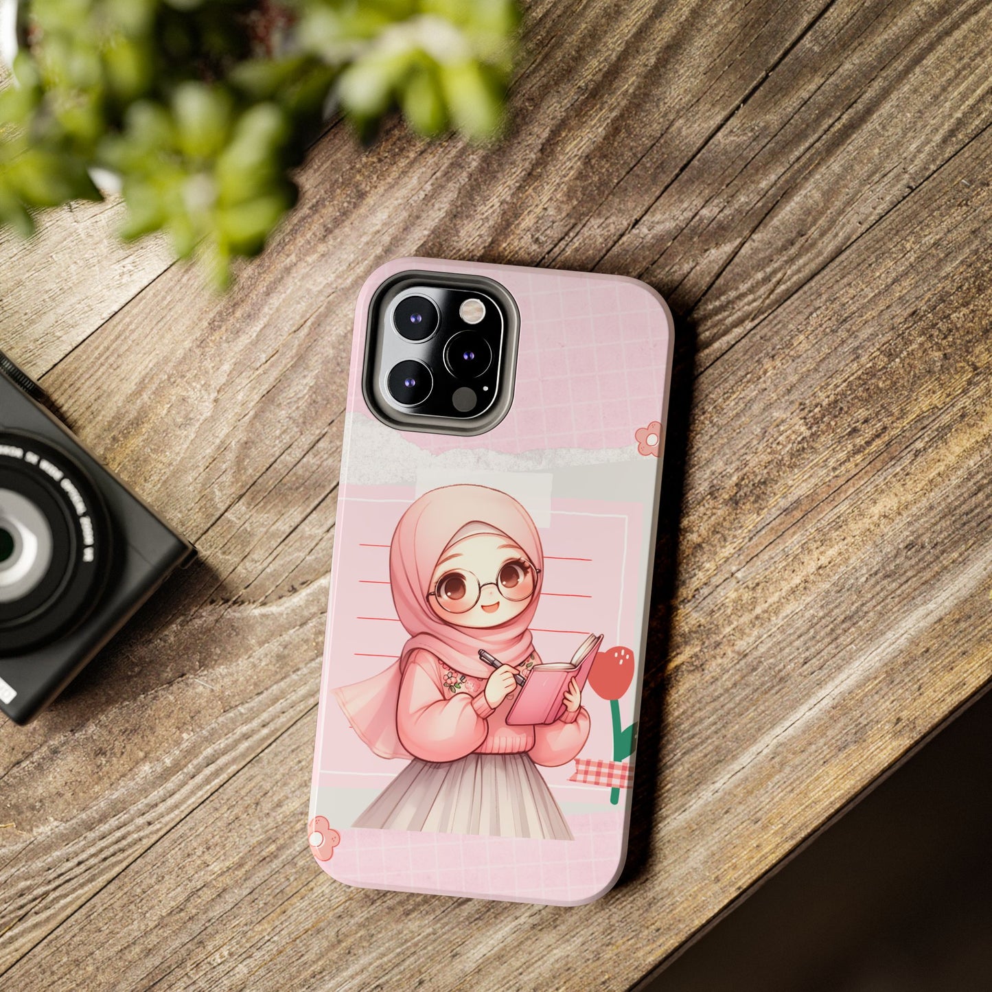 Cute Illustrated Phone Case for Girls - Stylish Tough Phone Cases with Floral Design