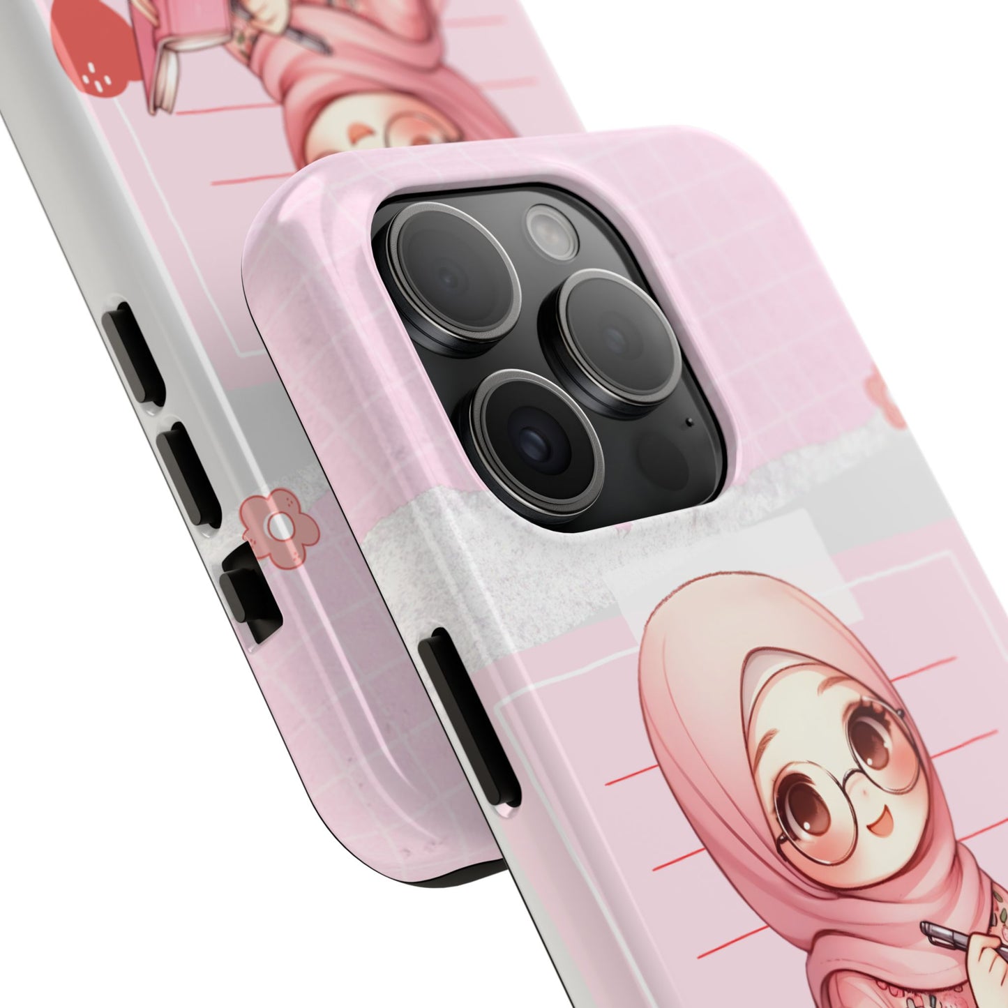 Cute Illustrated Phone Case for Girls - Stylish Tough Phone Cases with Floral Design