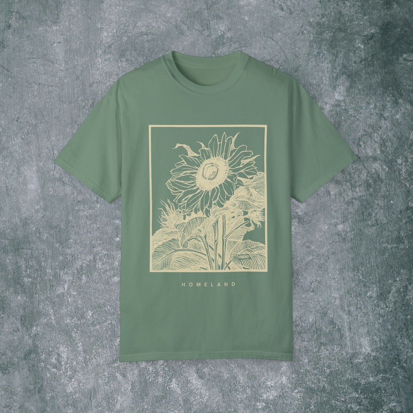 Homeland Floral Unisex Garment-Dyed T-Shirt