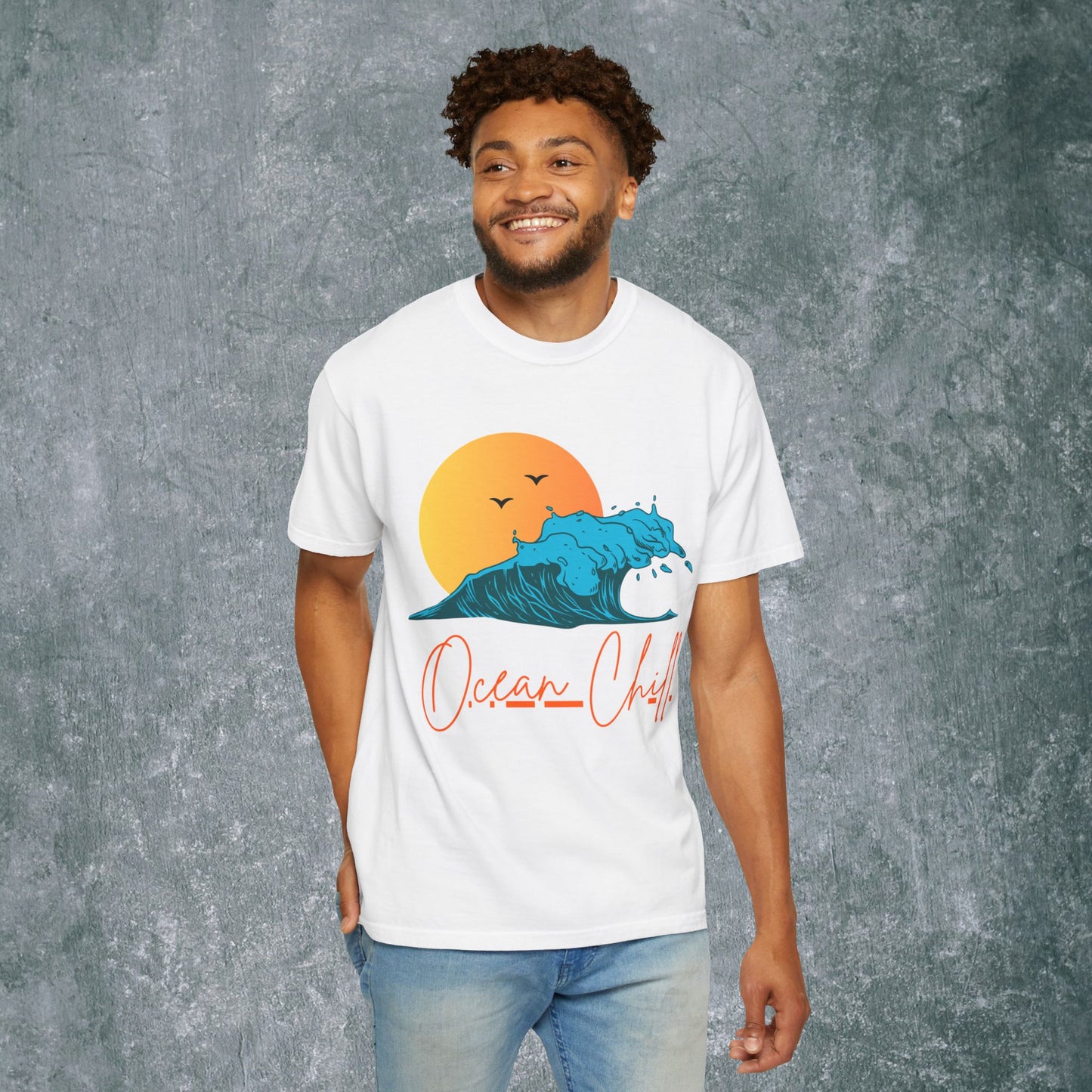 Ocean Chill Unisex Garment-Dyed T-shirt - Perfect Summer Vibe