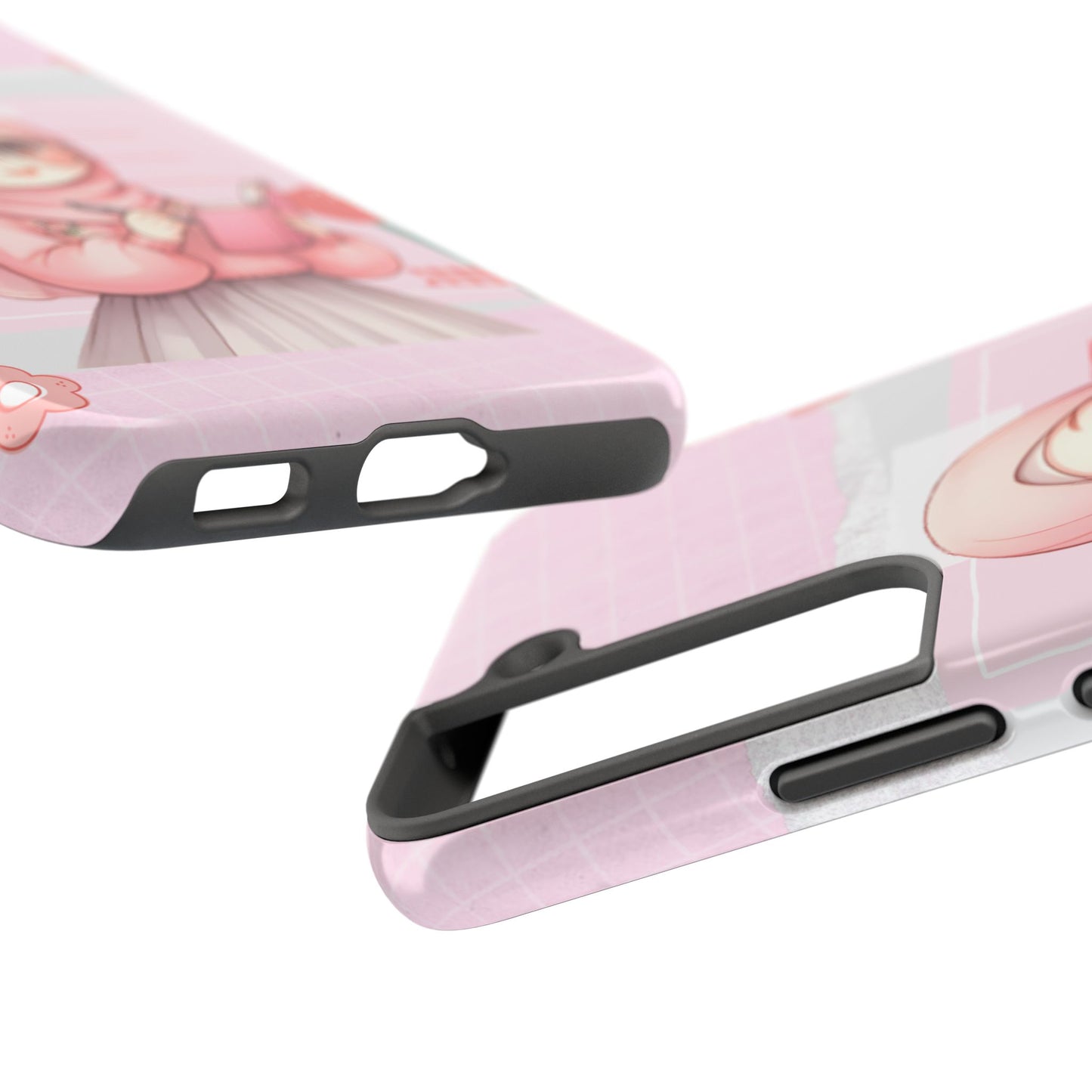 Cute Illustrated Phone Case for Girls - Stylish Tough Phone Cases with Floral Design