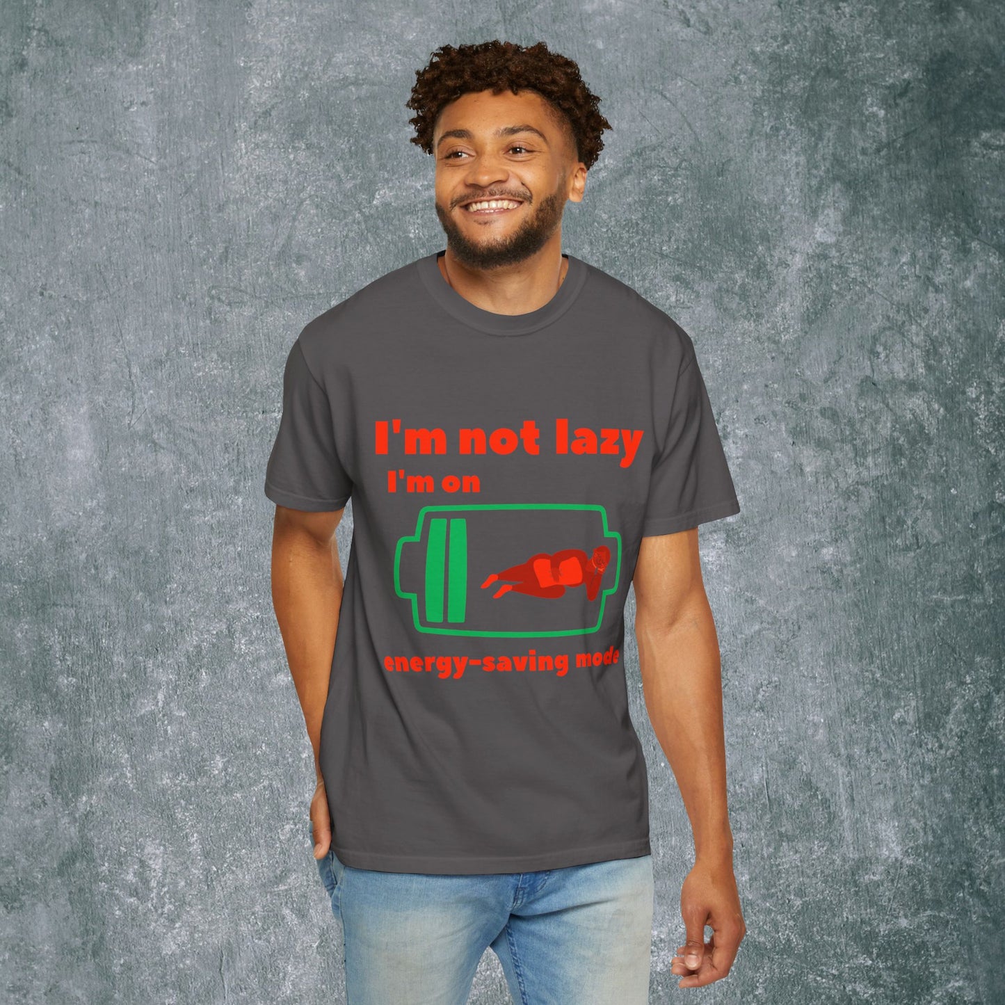 Unisex Energy-Saving Mode T-Shirt - Perfect for Lazy Days!