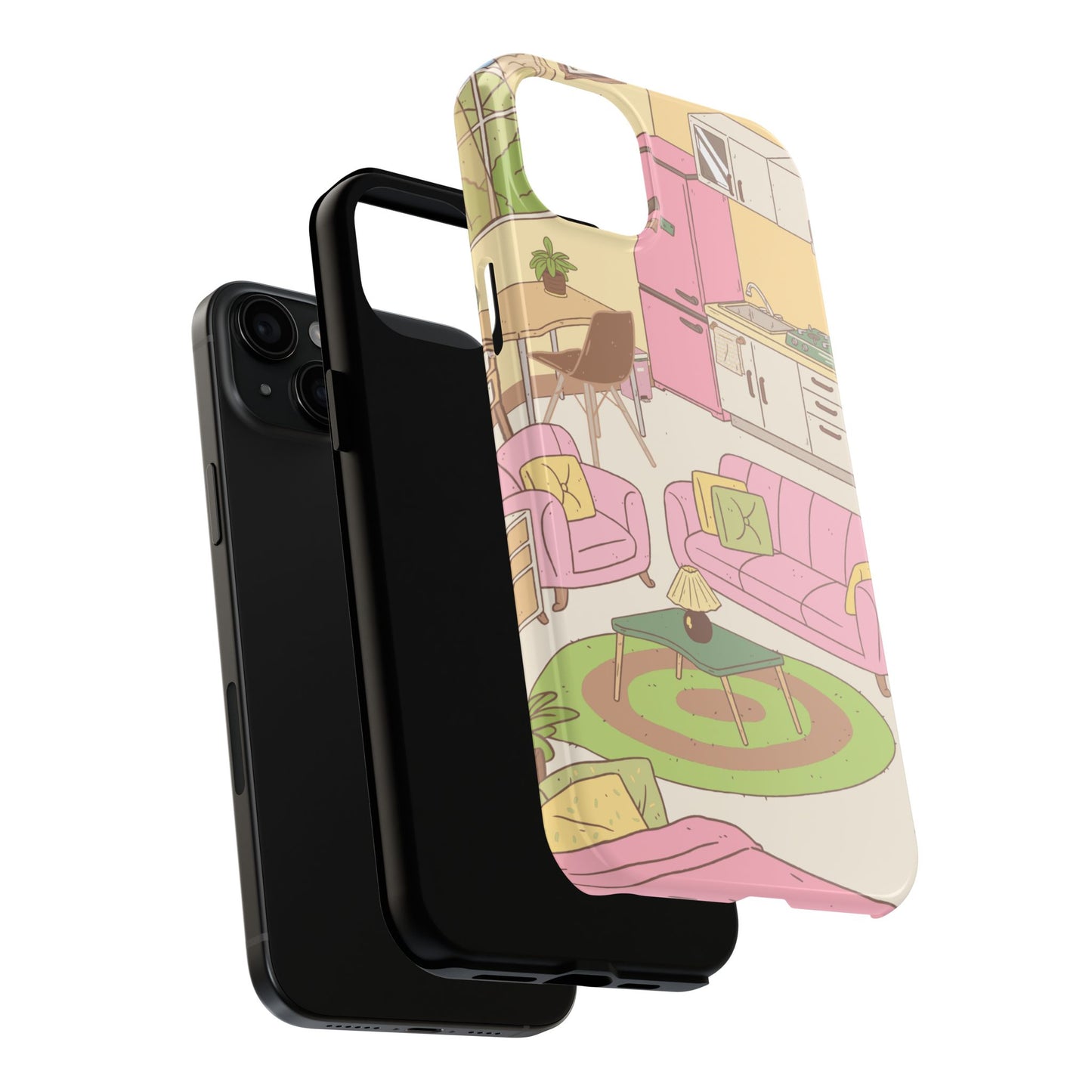 Cozy Home Vibes Tough Phone Case | Fun Living Room Design