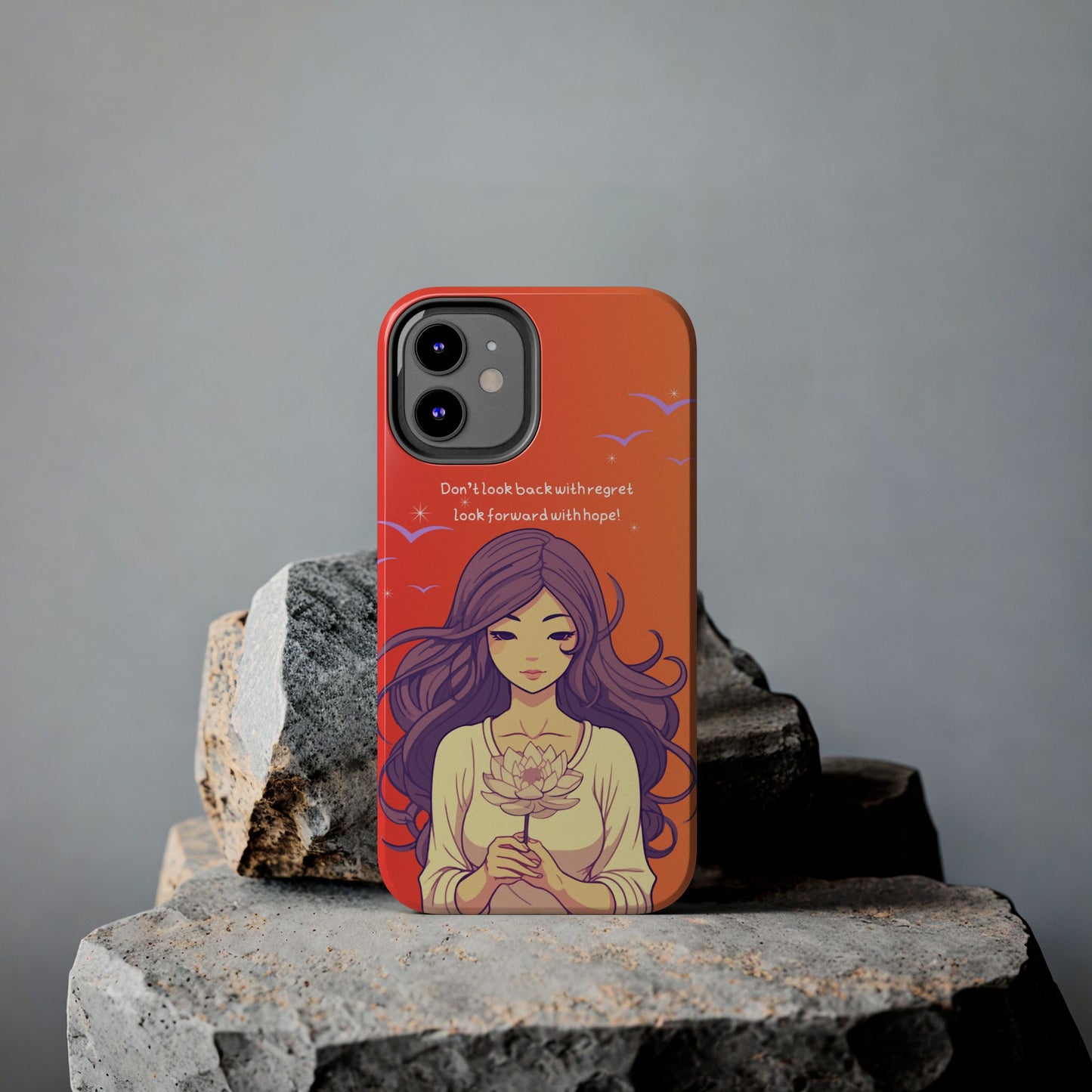 Inspirational Tough Phone Case - 'Look Forward with Hope' Design