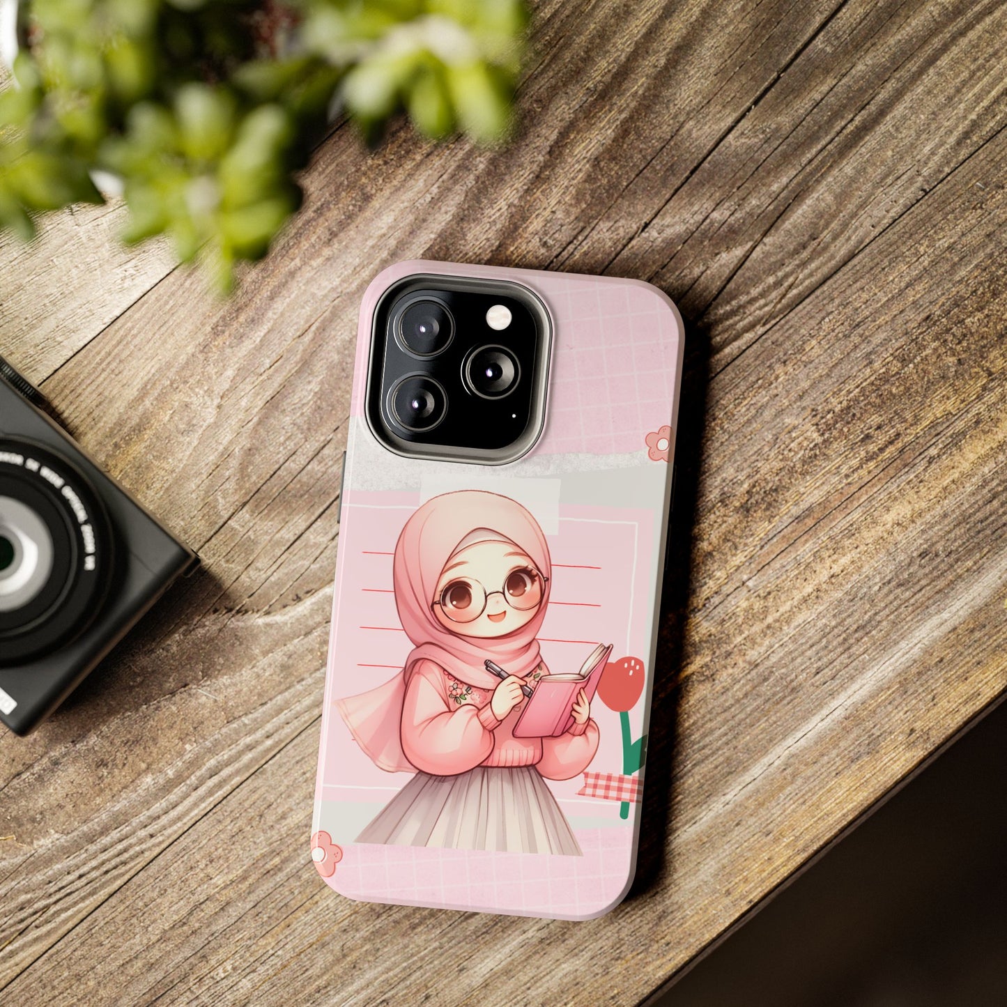 Cute Illustrated Phone Case for Girls - Stylish Tough Phone Cases with Floral Design