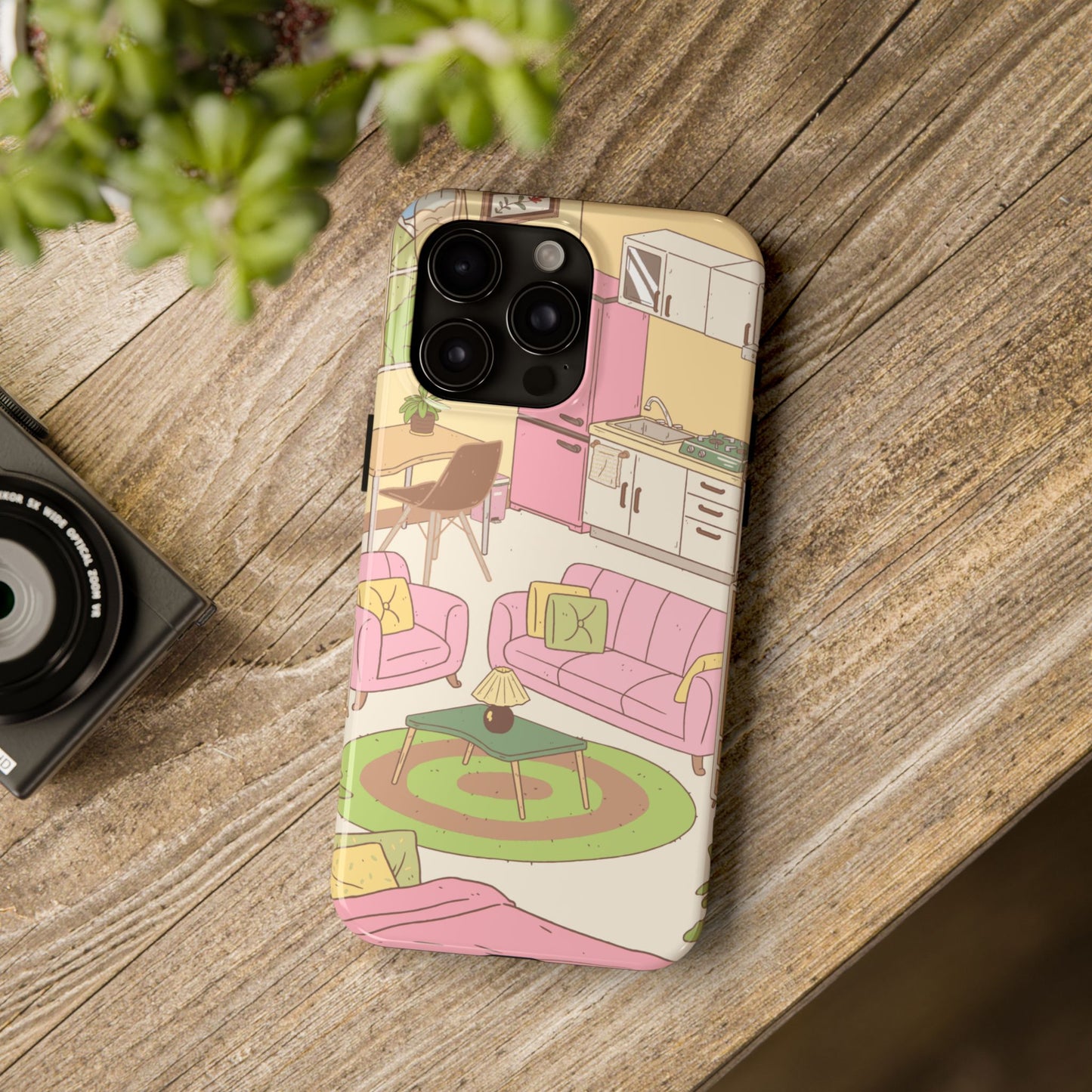 Cozy Home Vibes Tough Phone Case | Fun Living Room Design