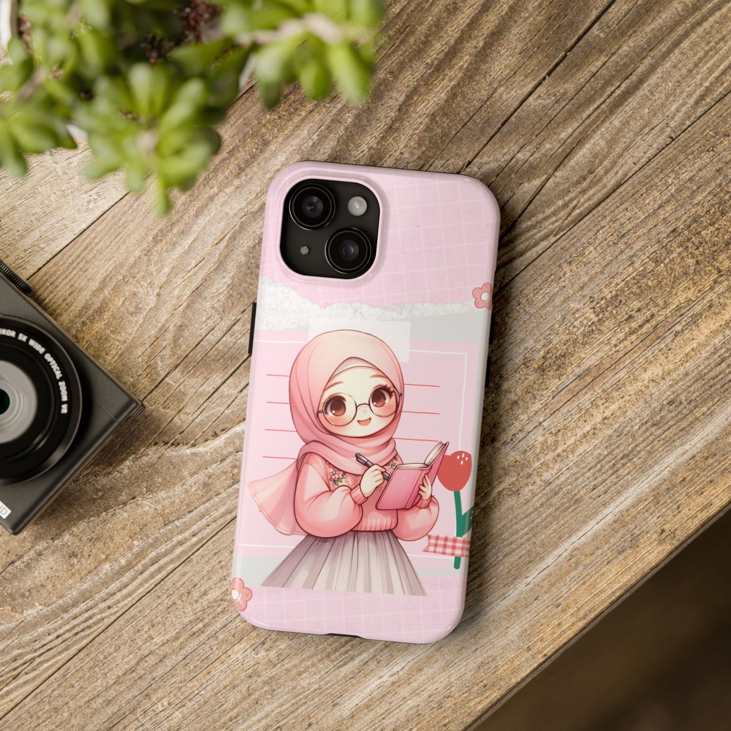 Cute Illustrated Phone Case for Girls - Stylish Tough Phone Cases with Floral Design