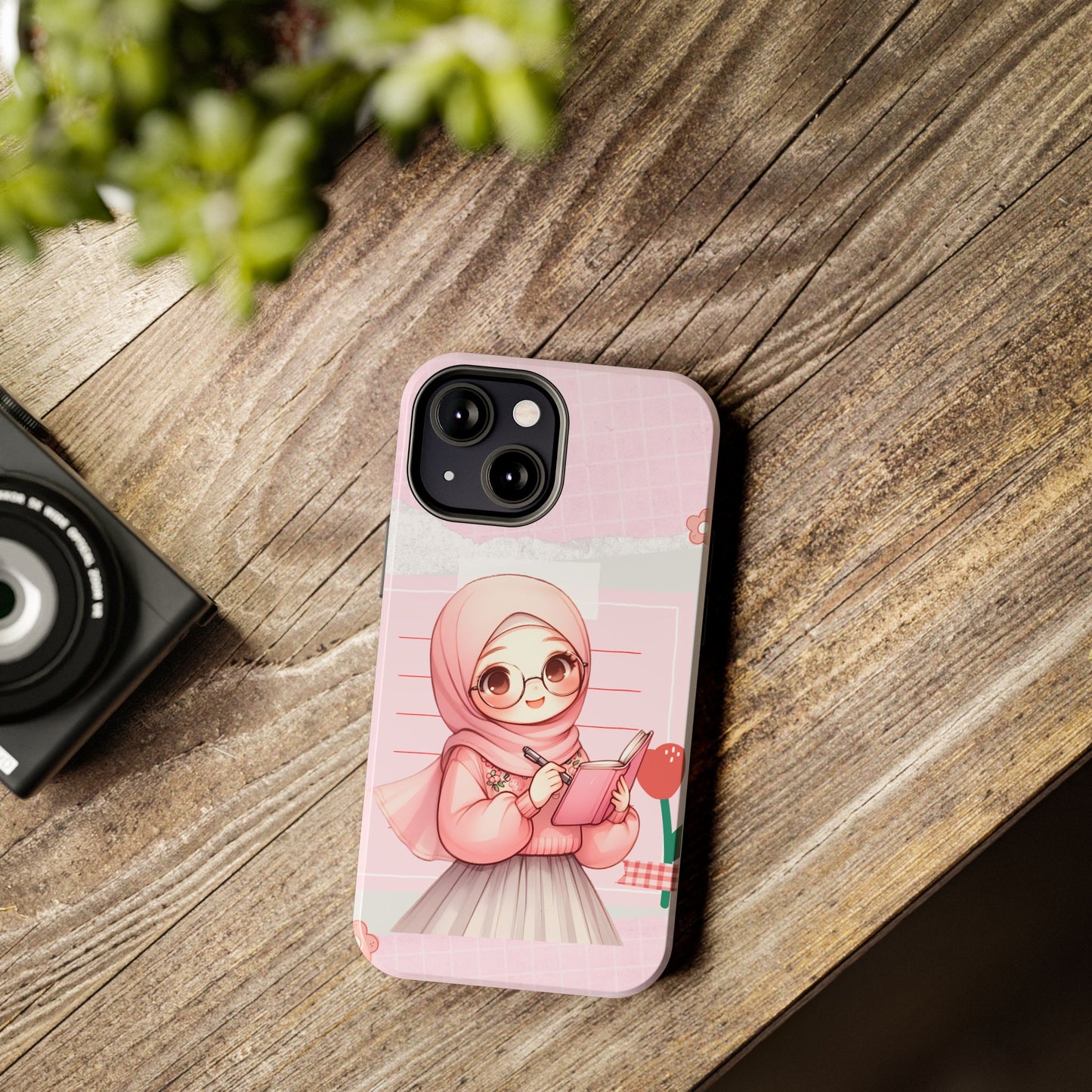 Cute Illustrated Phone Case for Girls - Stylish Tough Phone Cases with Floral Design