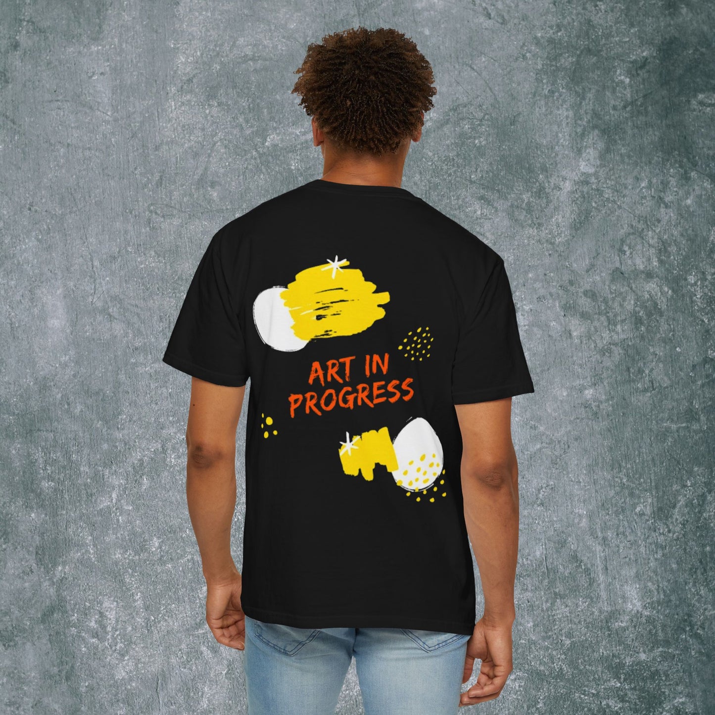 Art in Progress T-Shirt - Creative Expression Tee - With Back Print
