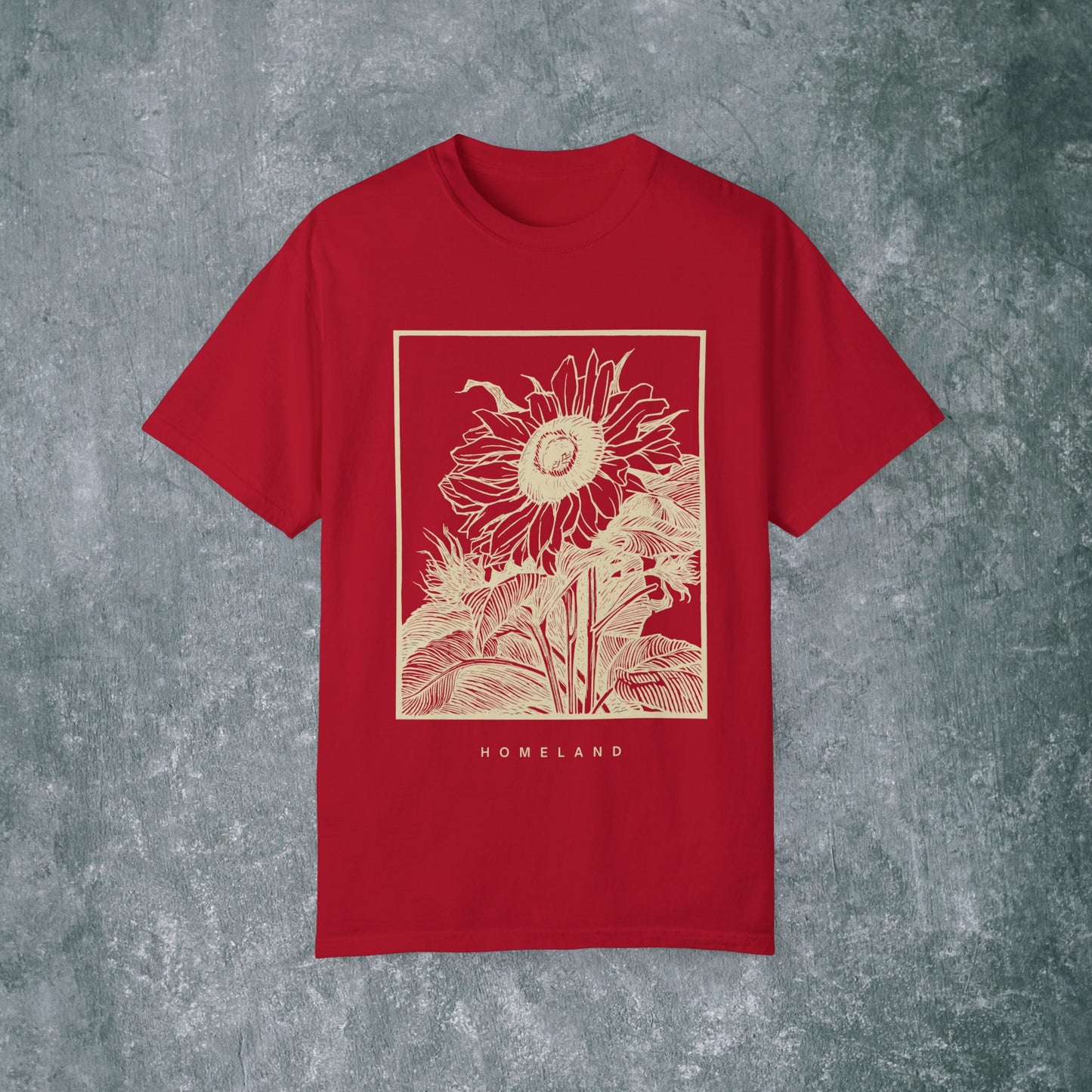 Homeland Floral Unisex Garment-Dyed T-Shirt