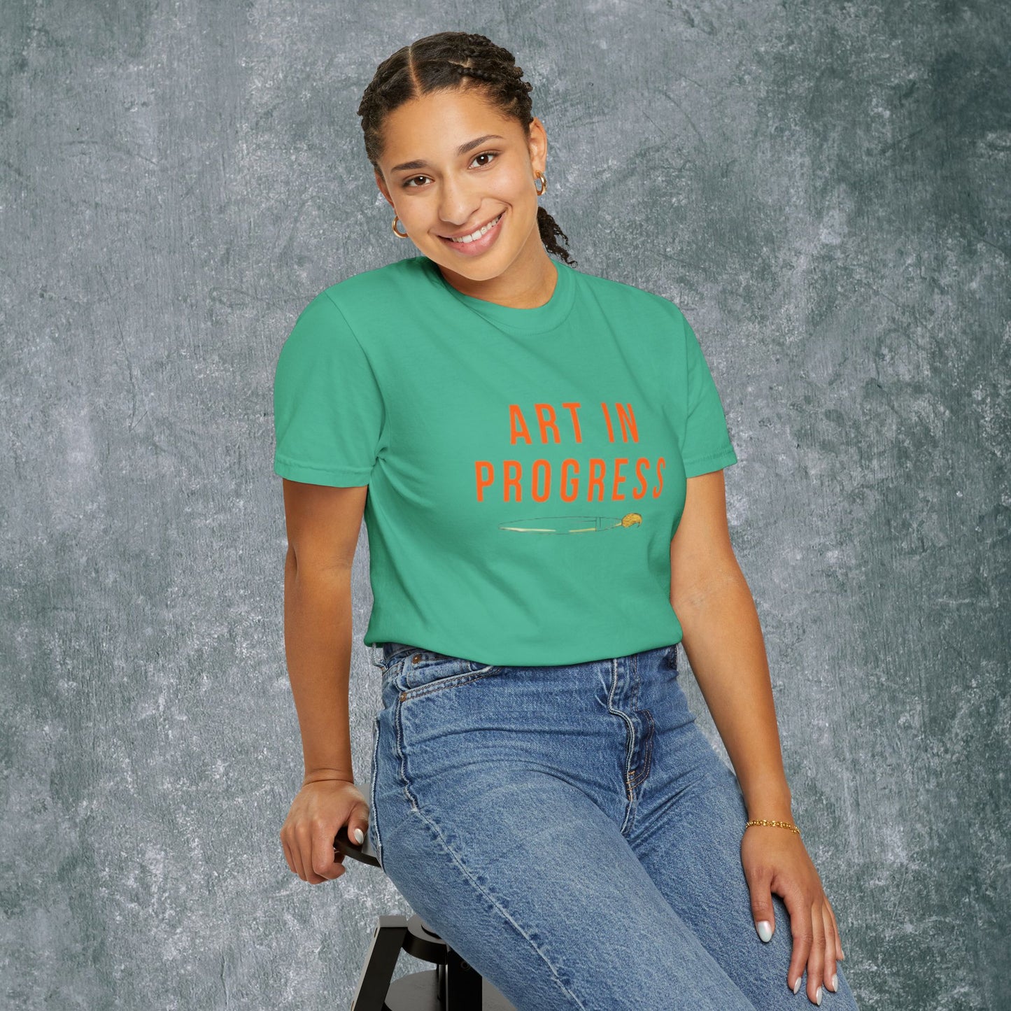 Art in Progress T-Shirt - Creative Expression Tee - With Back Print