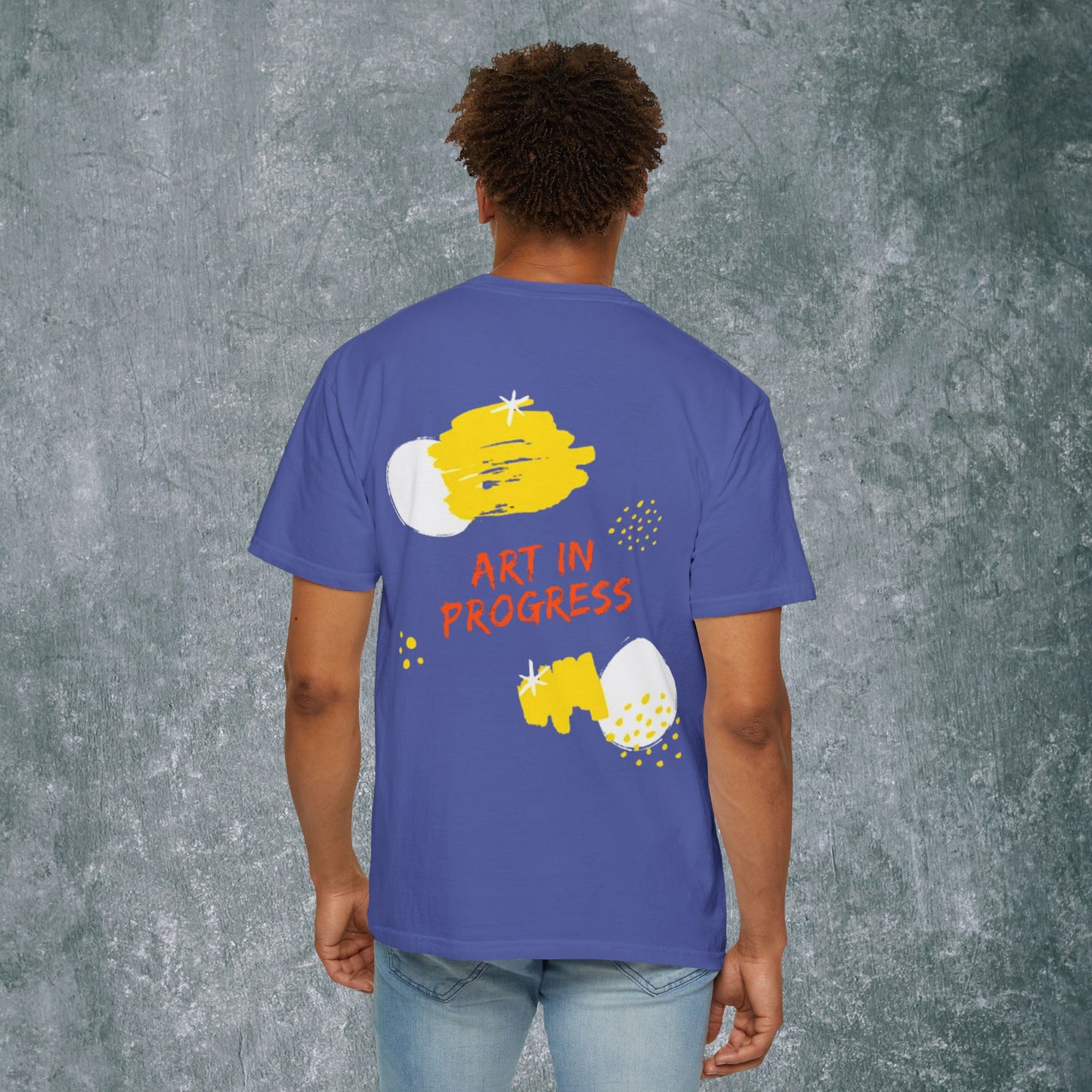 Art in Progress T-Shirt - Creative Expression Tee - With Back Print