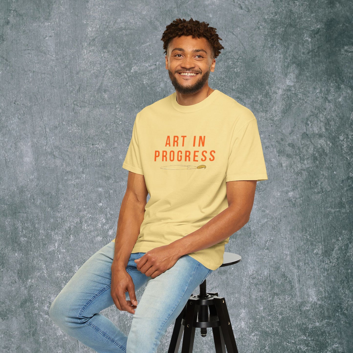 Art in Progress T-Shirt - Creative Expression Tee - With Back Print