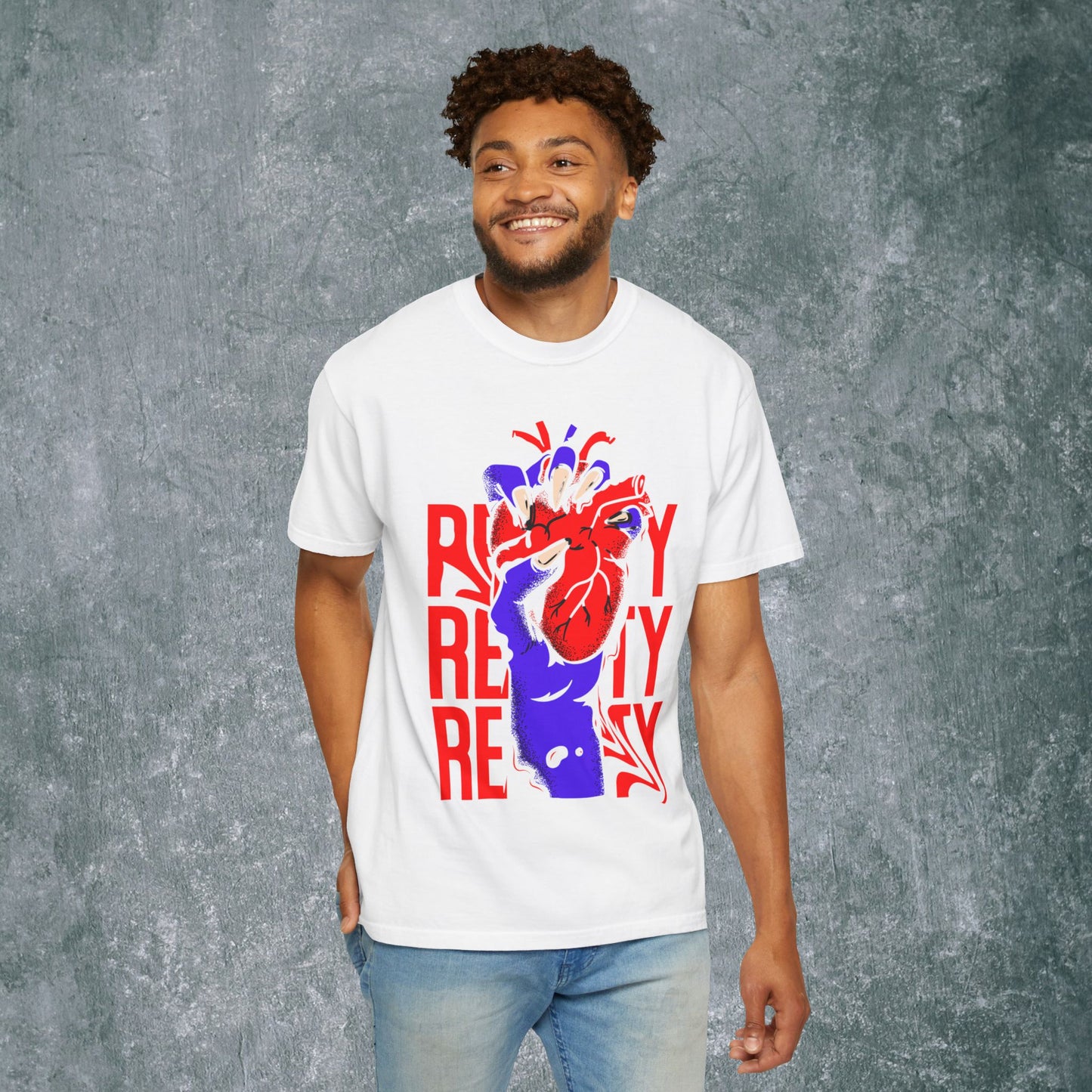 Vibrant Heart Unisex Garment-Dyed T-Shirt
