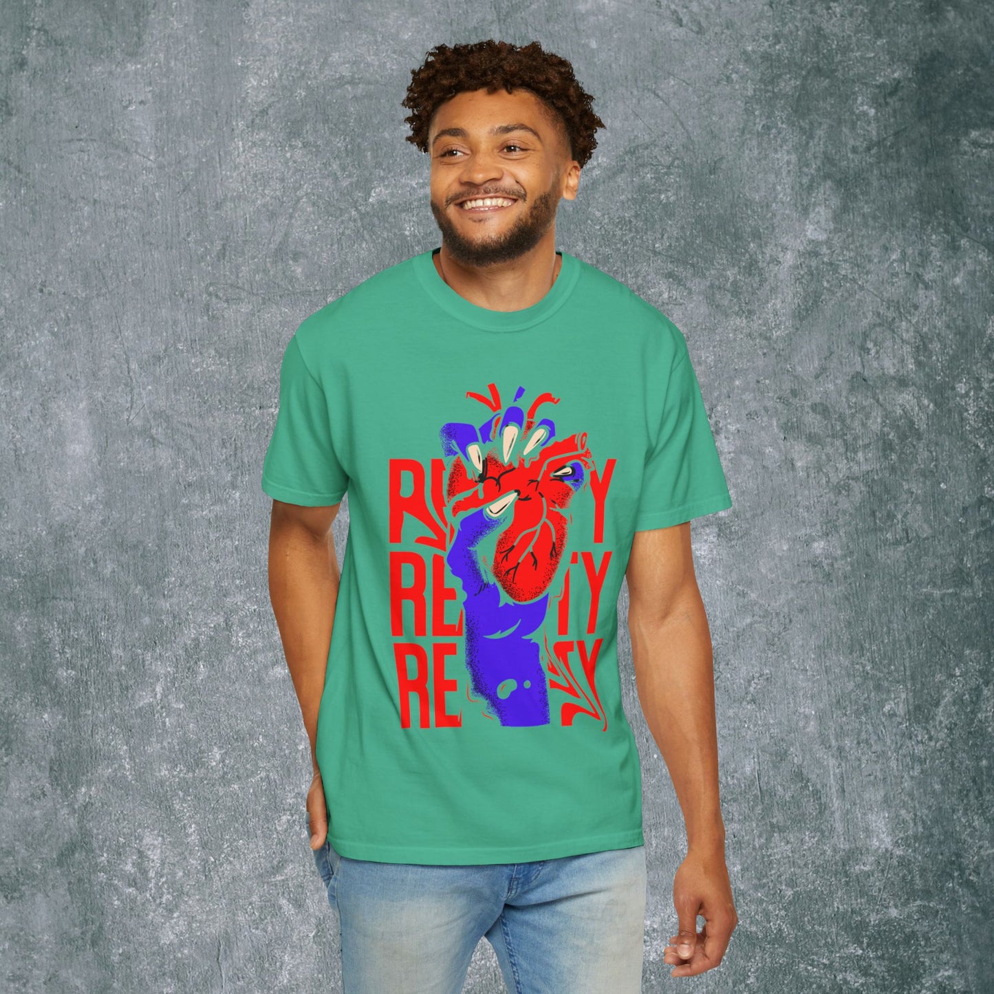 Vibrant Heart Unisex Garment-Dyed T-Shirt