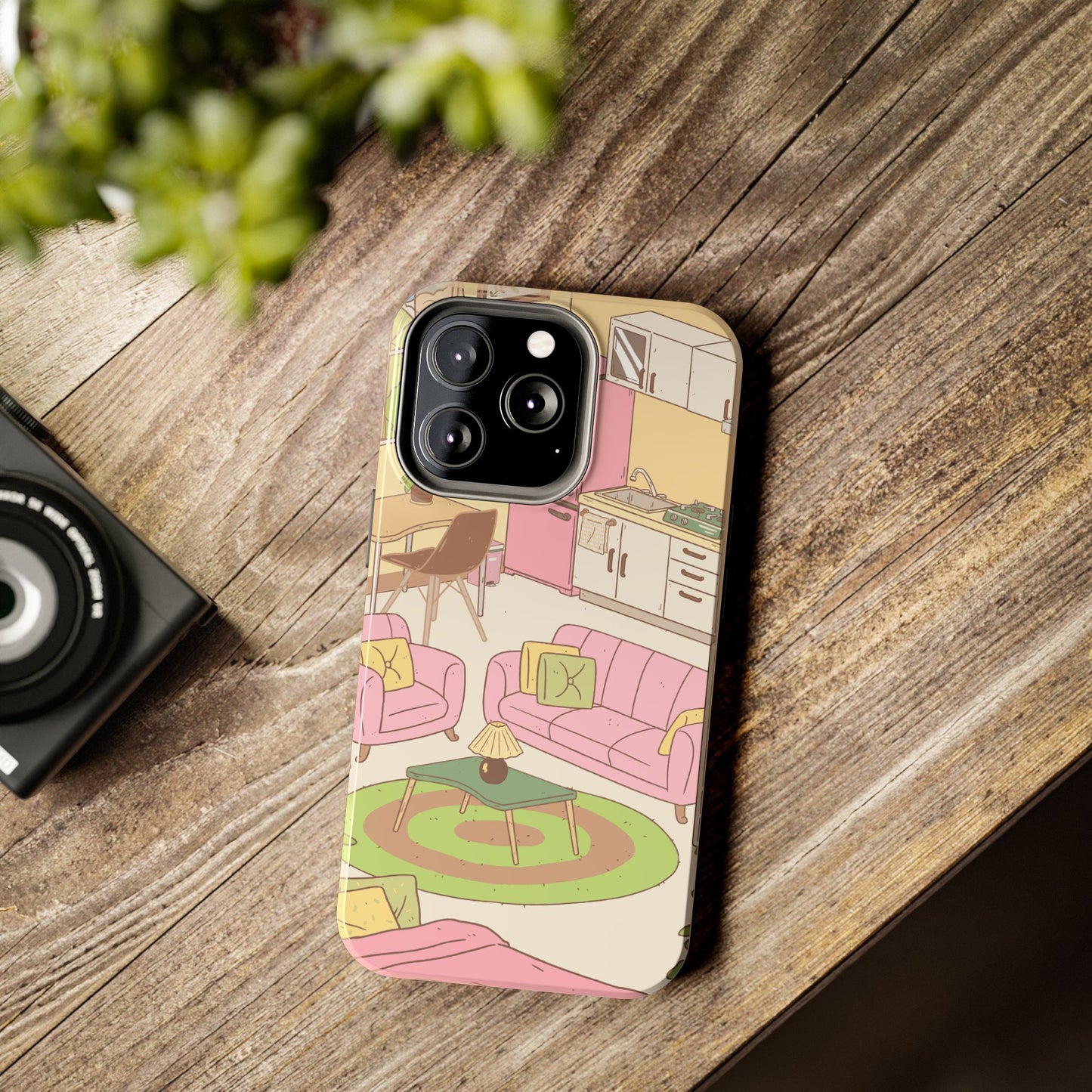Cozy Home Vibes Tough Phone Case | Fun Living Room Design