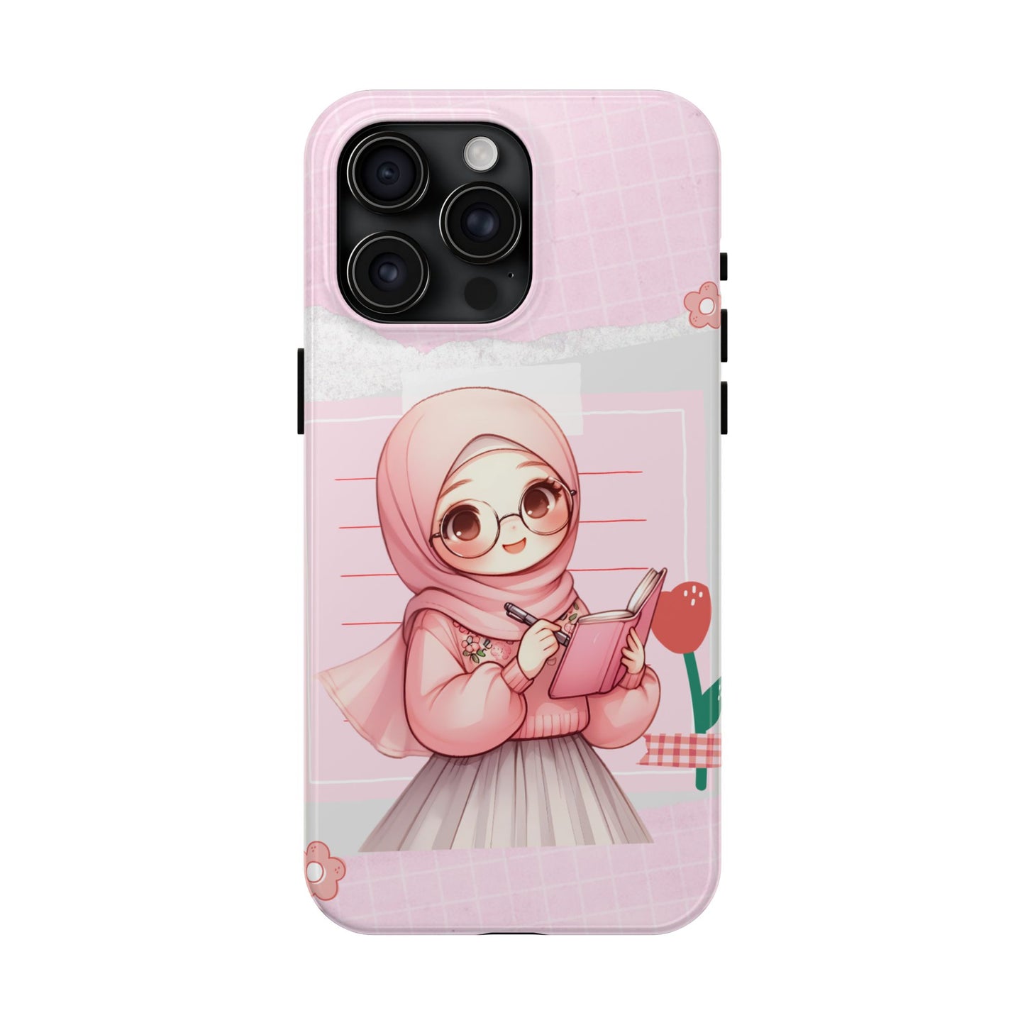 Cute Illustrated Phone Case for Girls - Stylish Tough Phone Cases with Floral Design