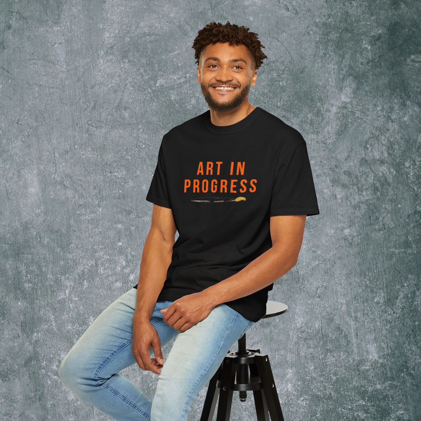 Art in Progress T-Shirt - Creative Expression Tee - With Back Print