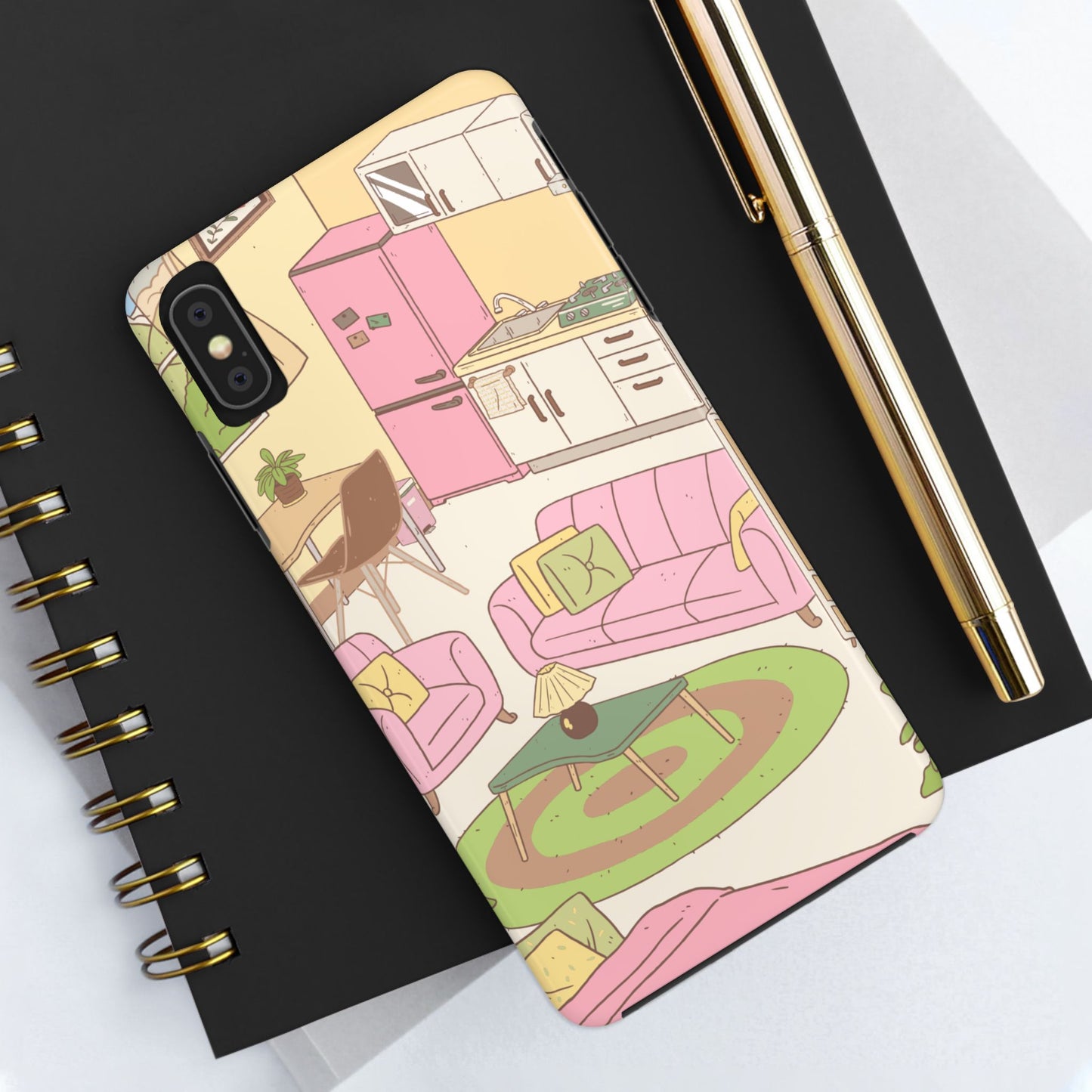 Cozy Home Vibes Tough Phone Case | Fun Living Room Design