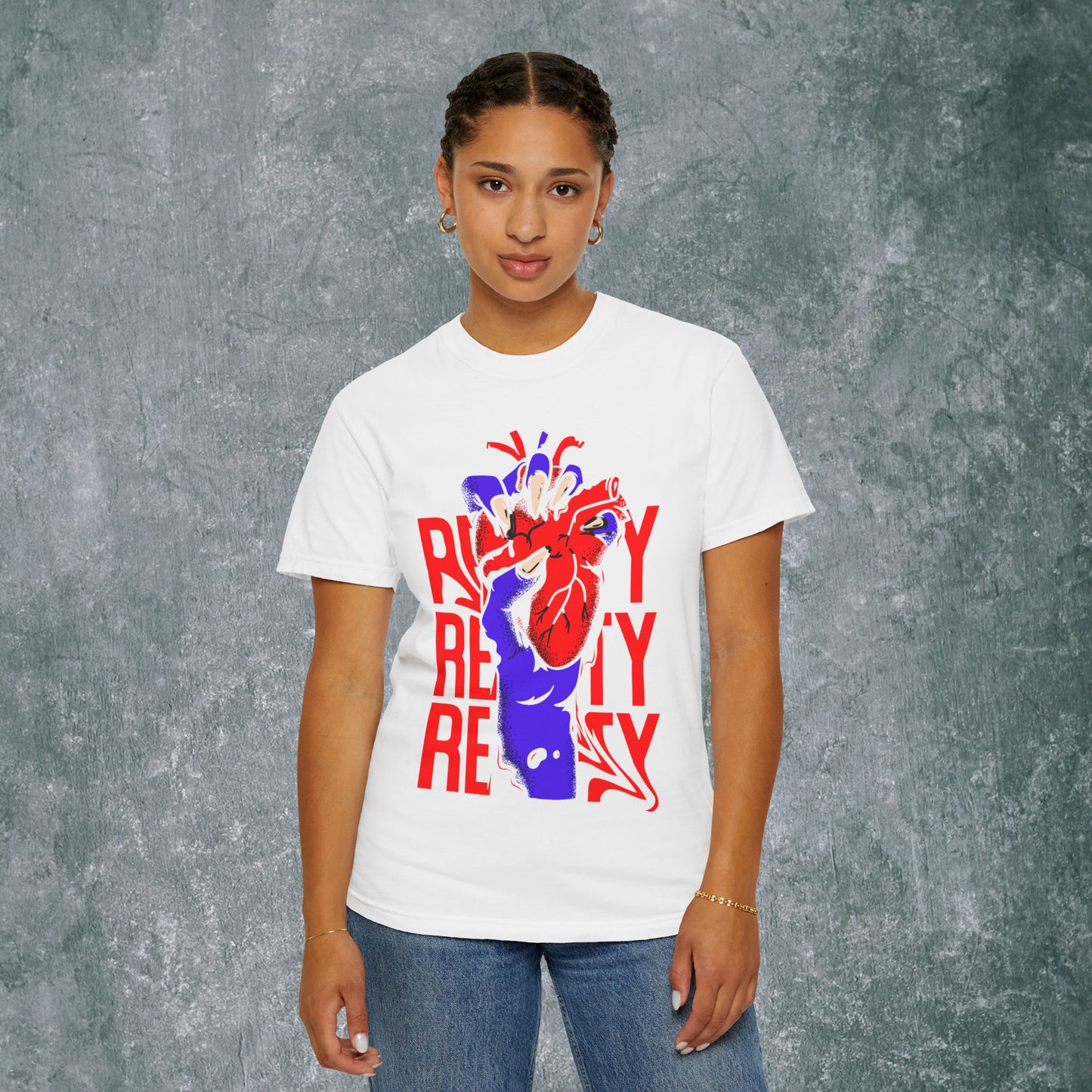 Vibrant Heart Unisex Garment-Dyed T-Shirt