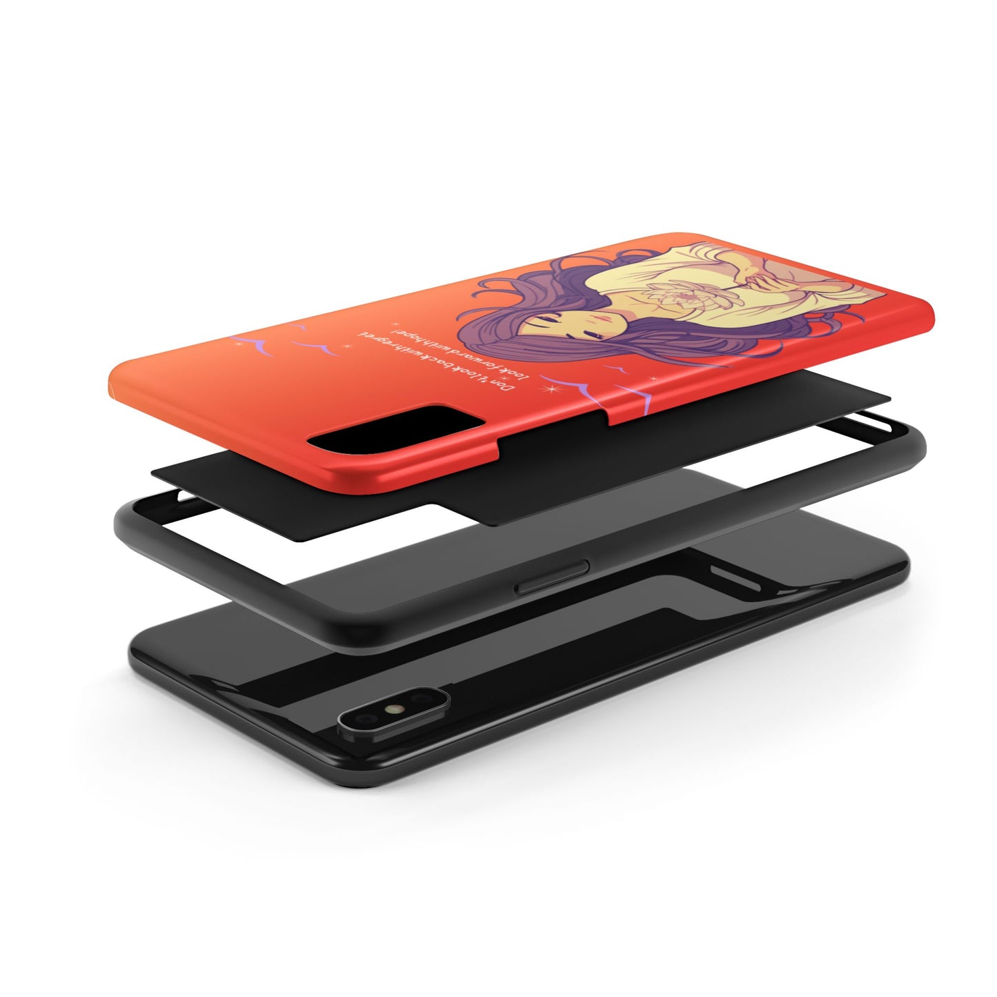 Inspirational Tough Phone Case - 'Look Forward with Hope' Design