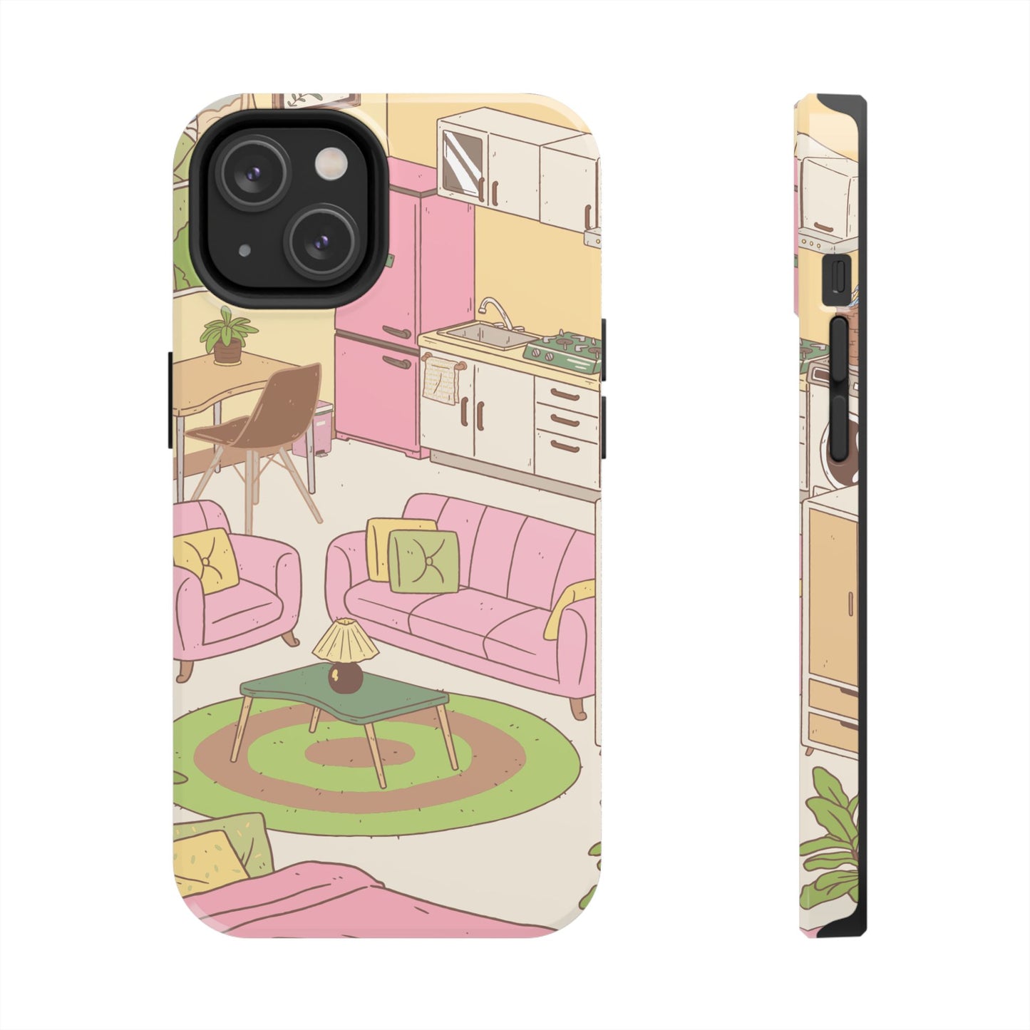 Cozy Home Vibes Tough Phone Case | Fun Living Room Design
