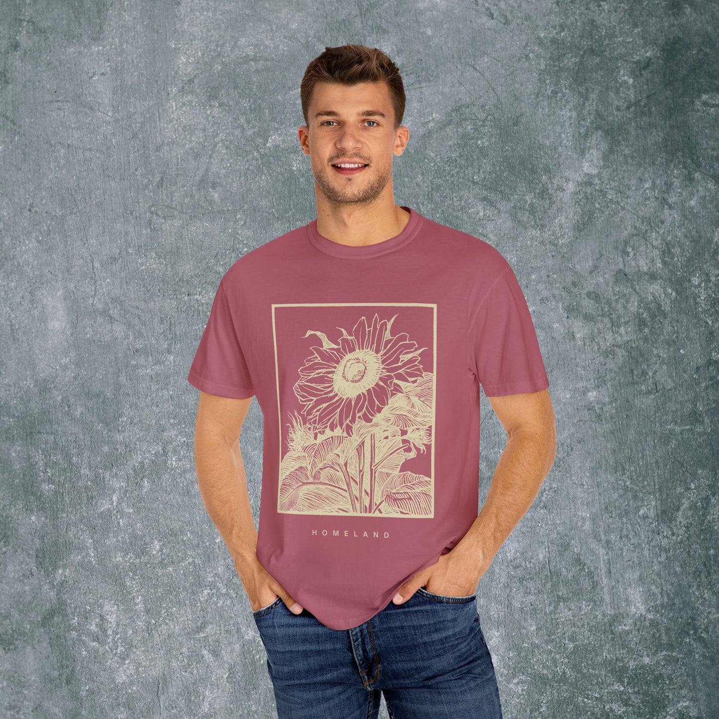 Homeland Floral Unisex Garment-Dyed T-Shirt