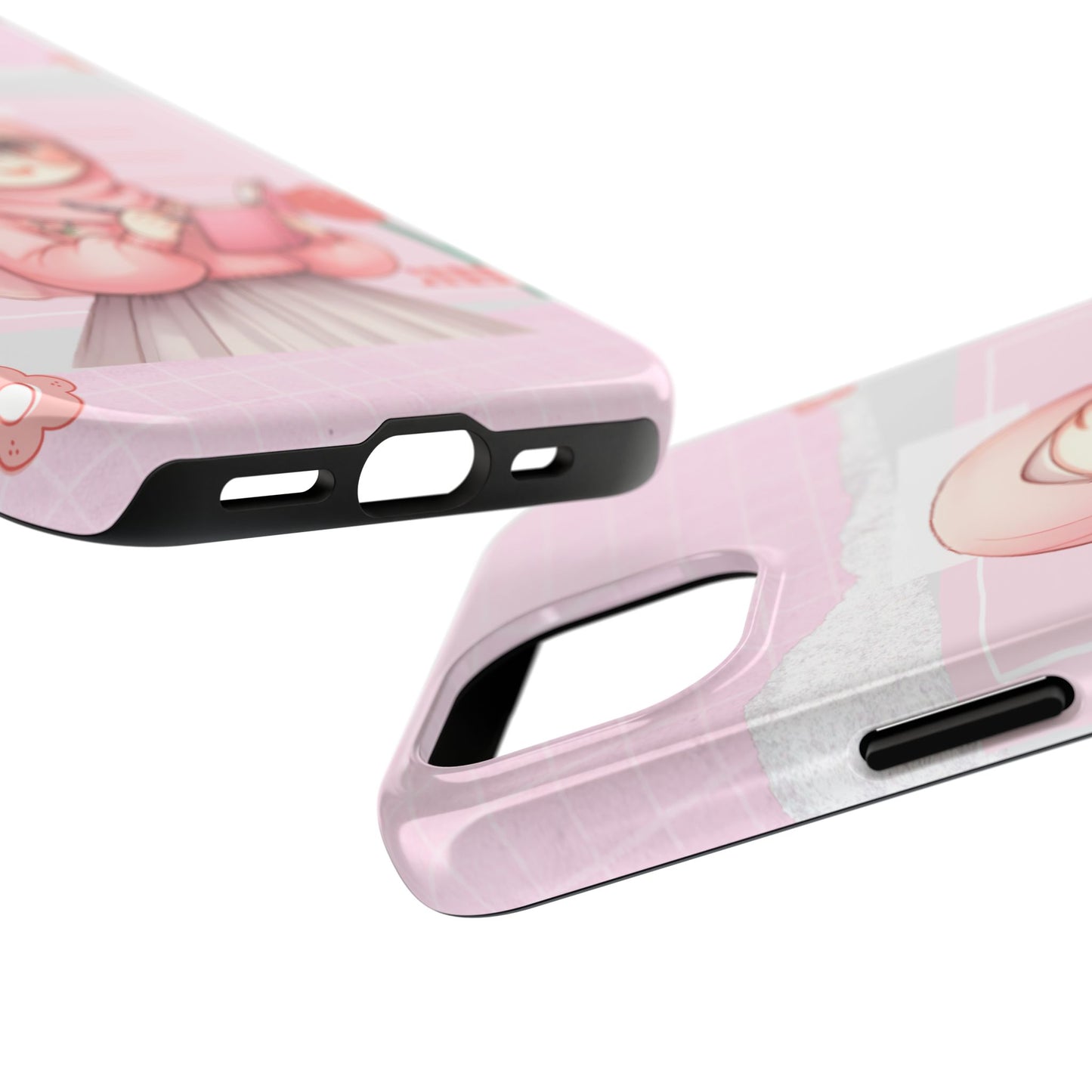 Cute Illustrated Phone Case for Girls - Stylish Tough Phone Cases with Floral Design