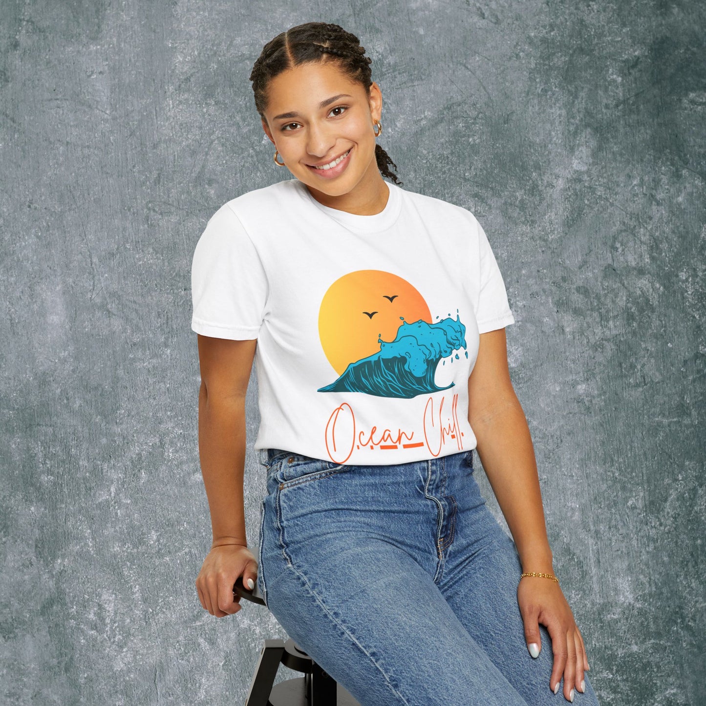 Ocean Chill Unisex Garment-Dyed T-shirt - Perfect Summer Vibe