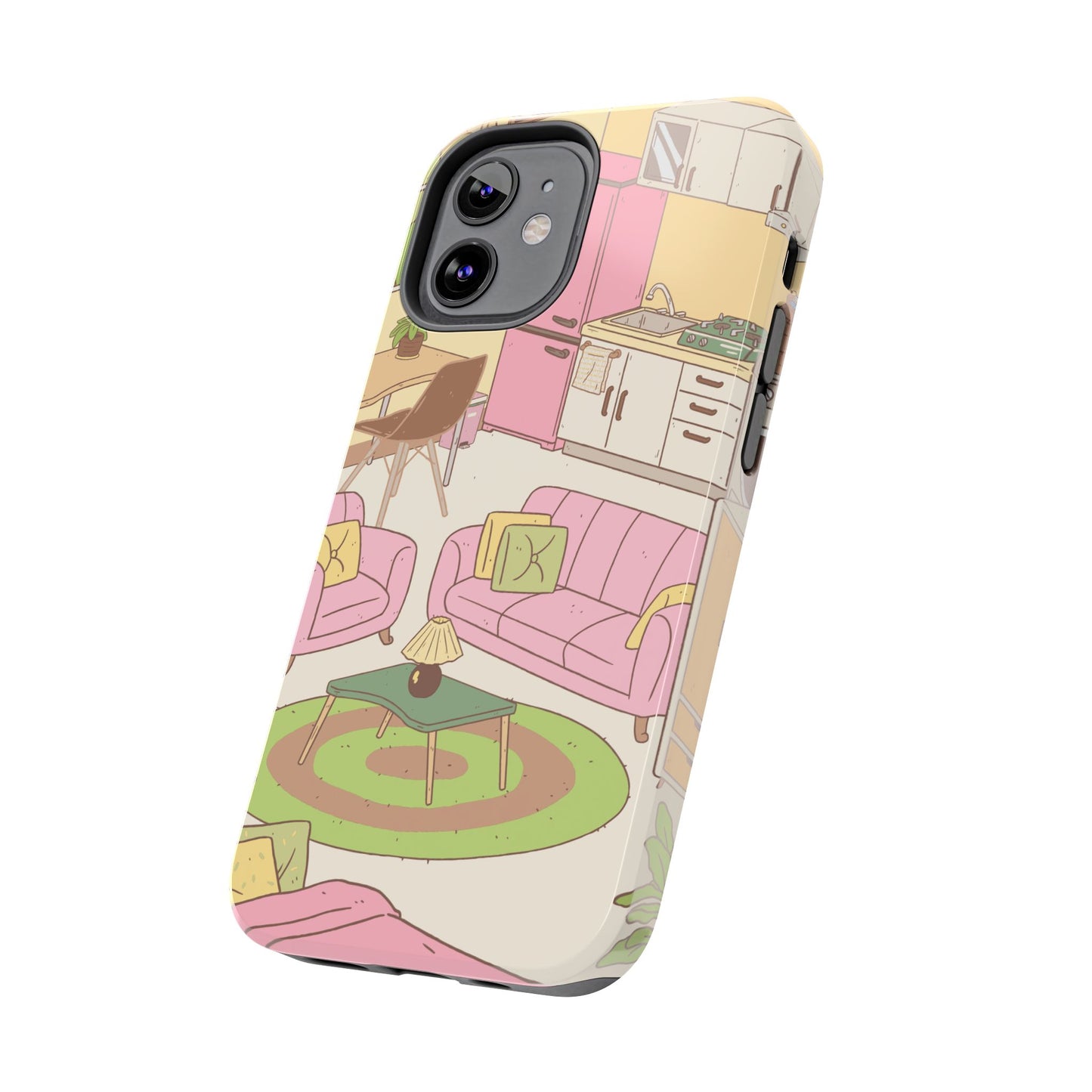 Cozy Home Vibes Tough Phone Case | Fun Living Room Design
